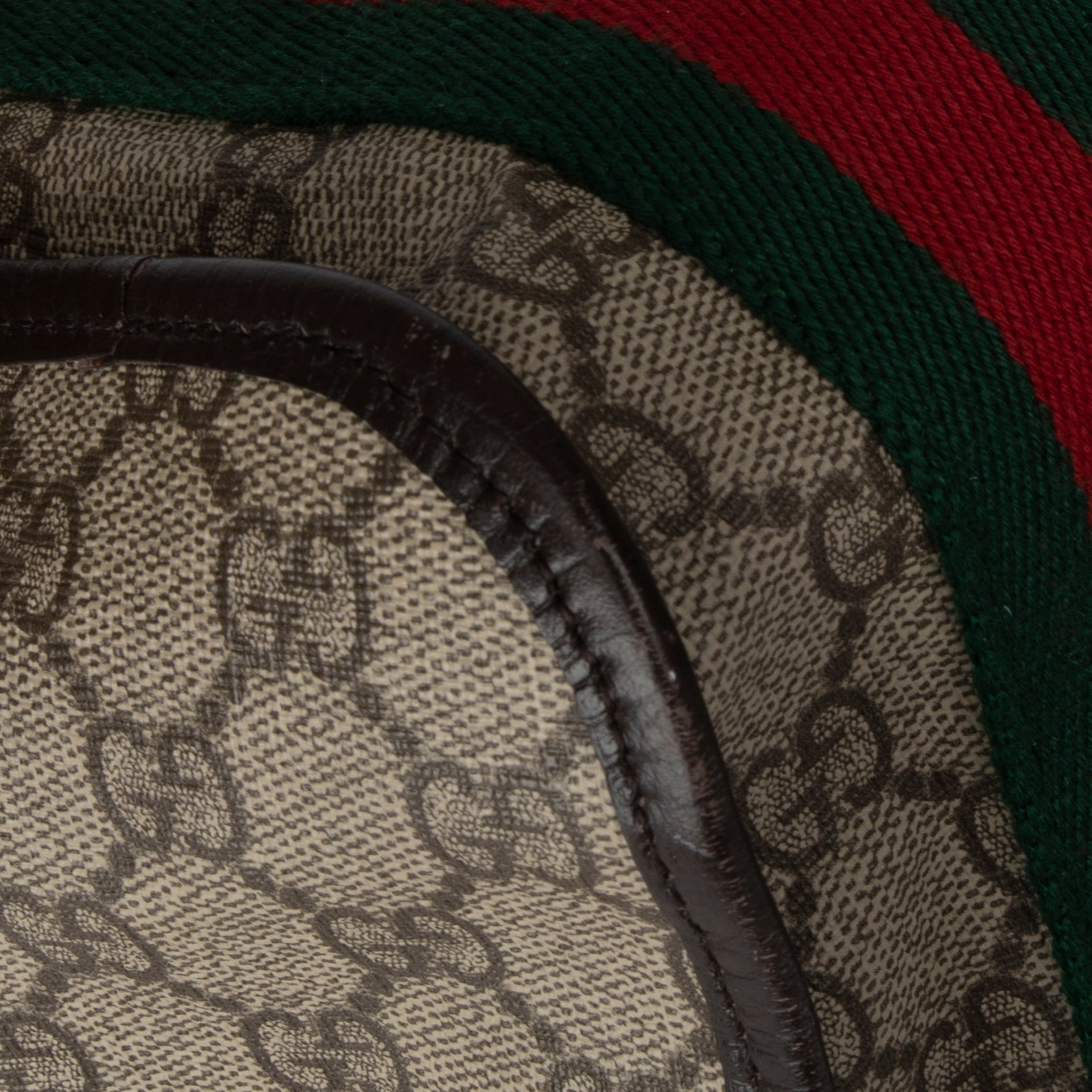 Gucci GG Supreme Web Large Flap Messenger Bag