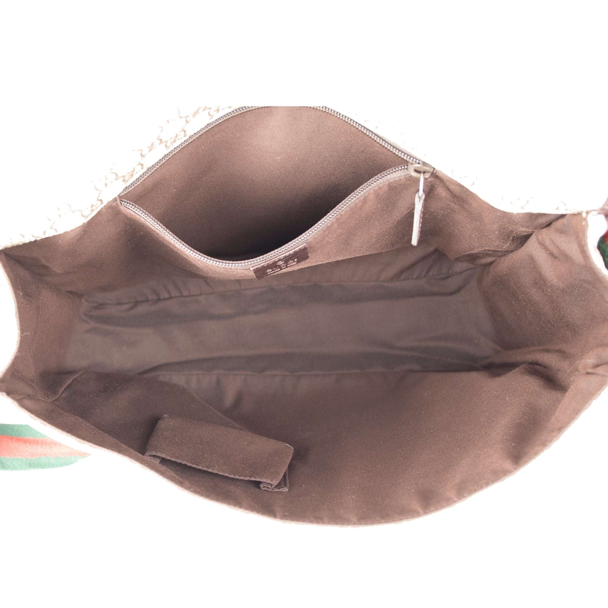 Gucci GG Supreme Web Large Flap Messenger Bag