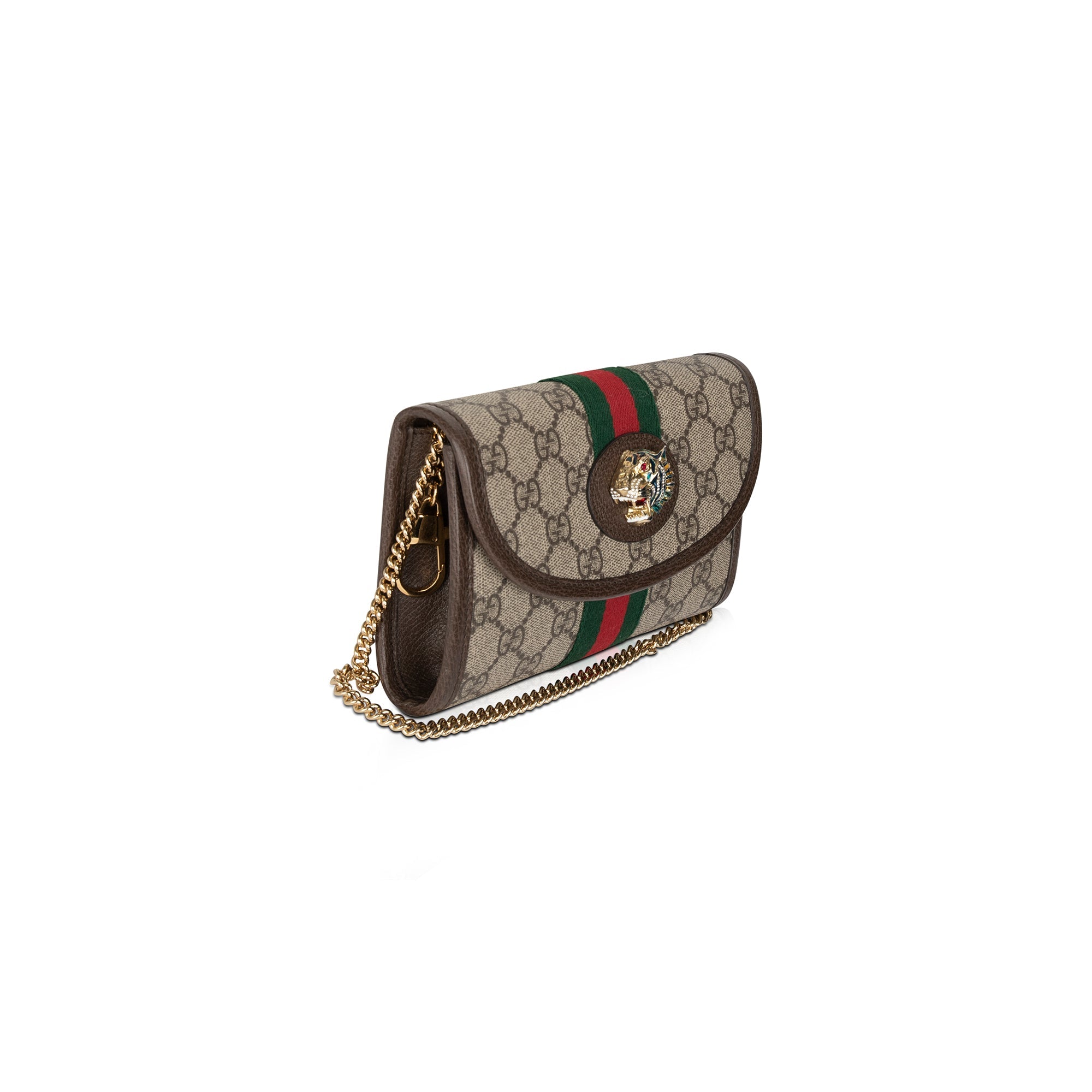 Gucci GG Supreme Web Mini Rajah Crossbody Bag