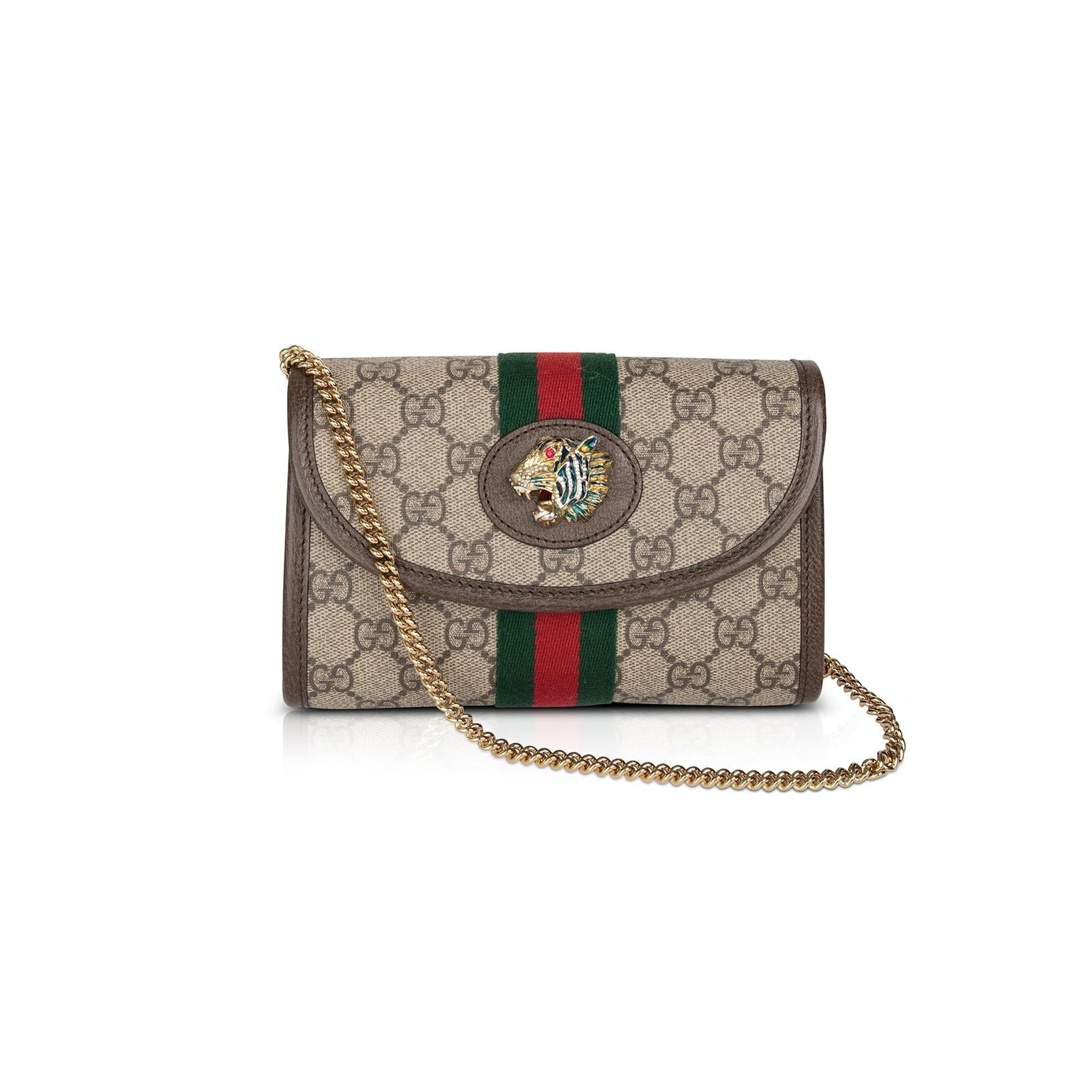 Gucci GG Supreme Web Mini Rajah Crossbody Bag