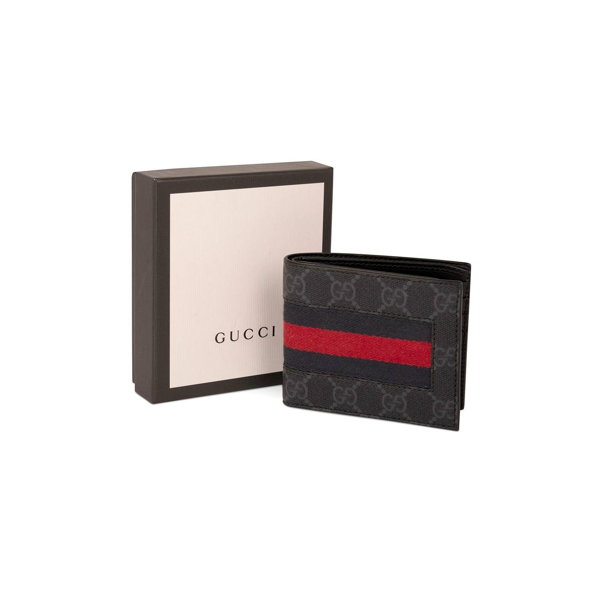Gucci GG Supreme Web Wallet w/ Box