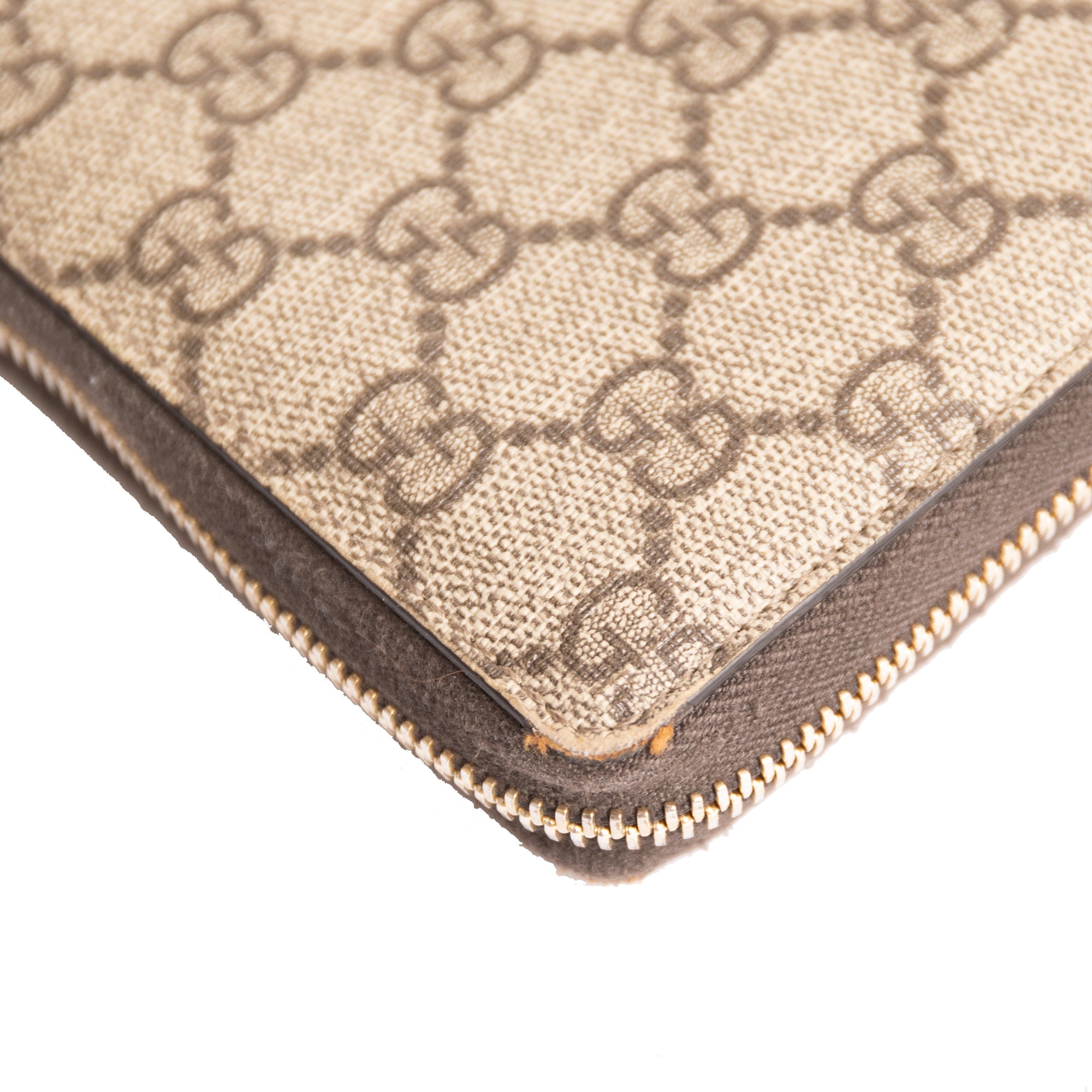 Gucci GG Supreme Zip Around Wallet