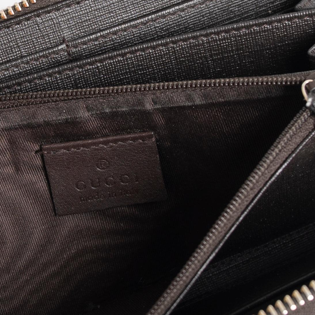 Gucci GG Supreme Zip Around Wallet