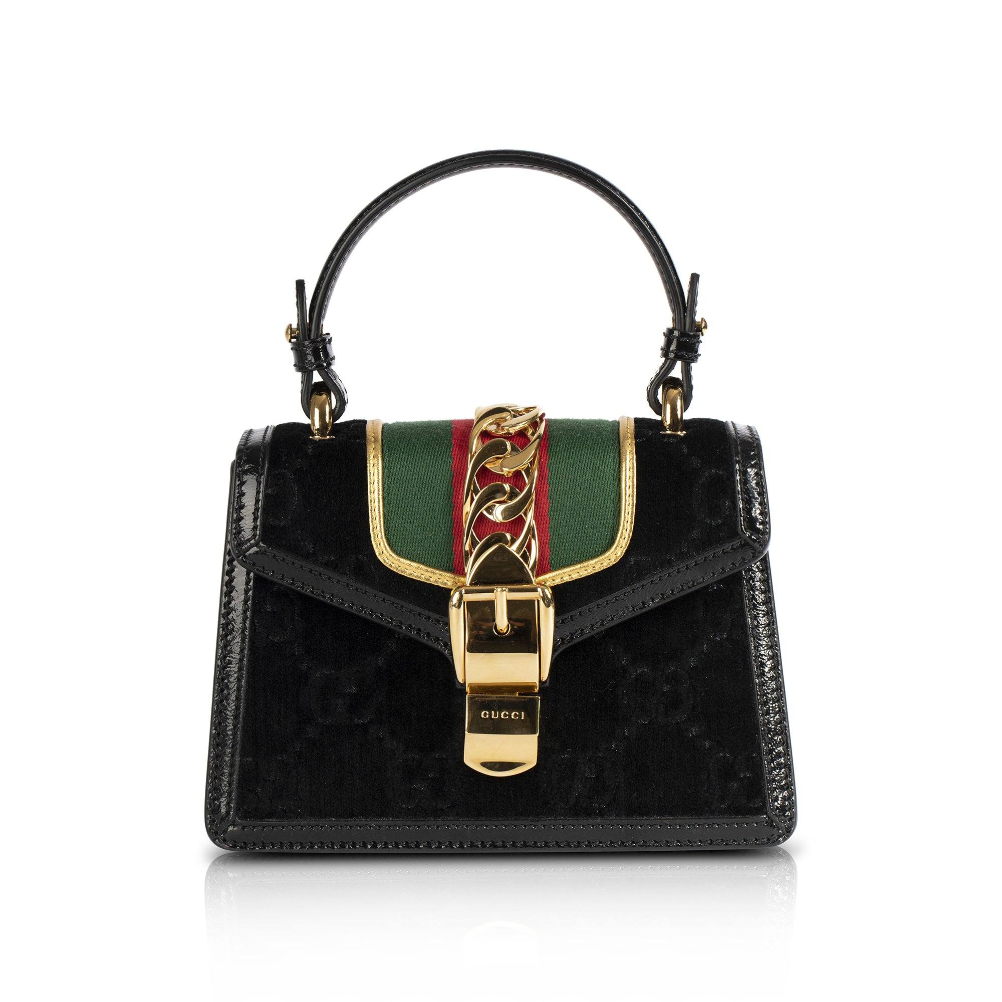 Gucci GG Velvet Mini Sylvie Bag