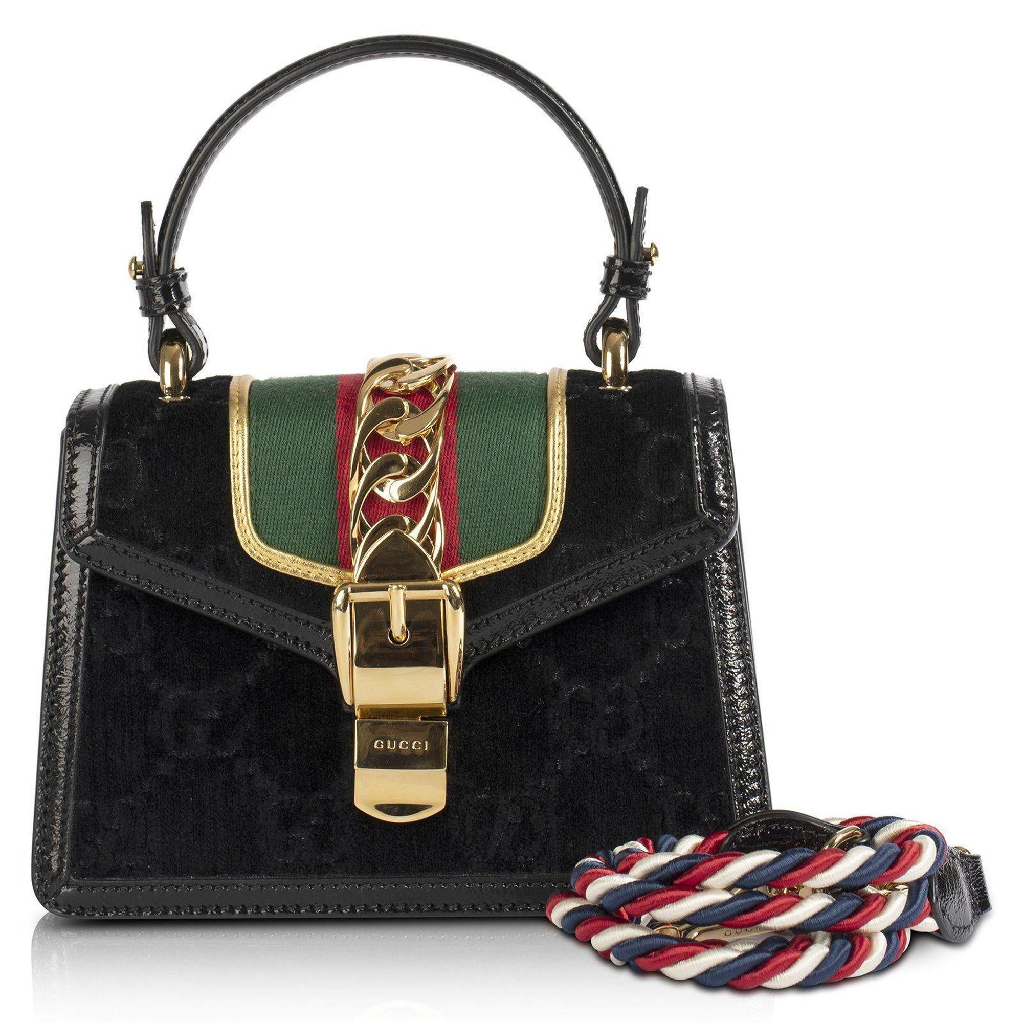 Gucci GG Velvet Mini Sylvie Bag
