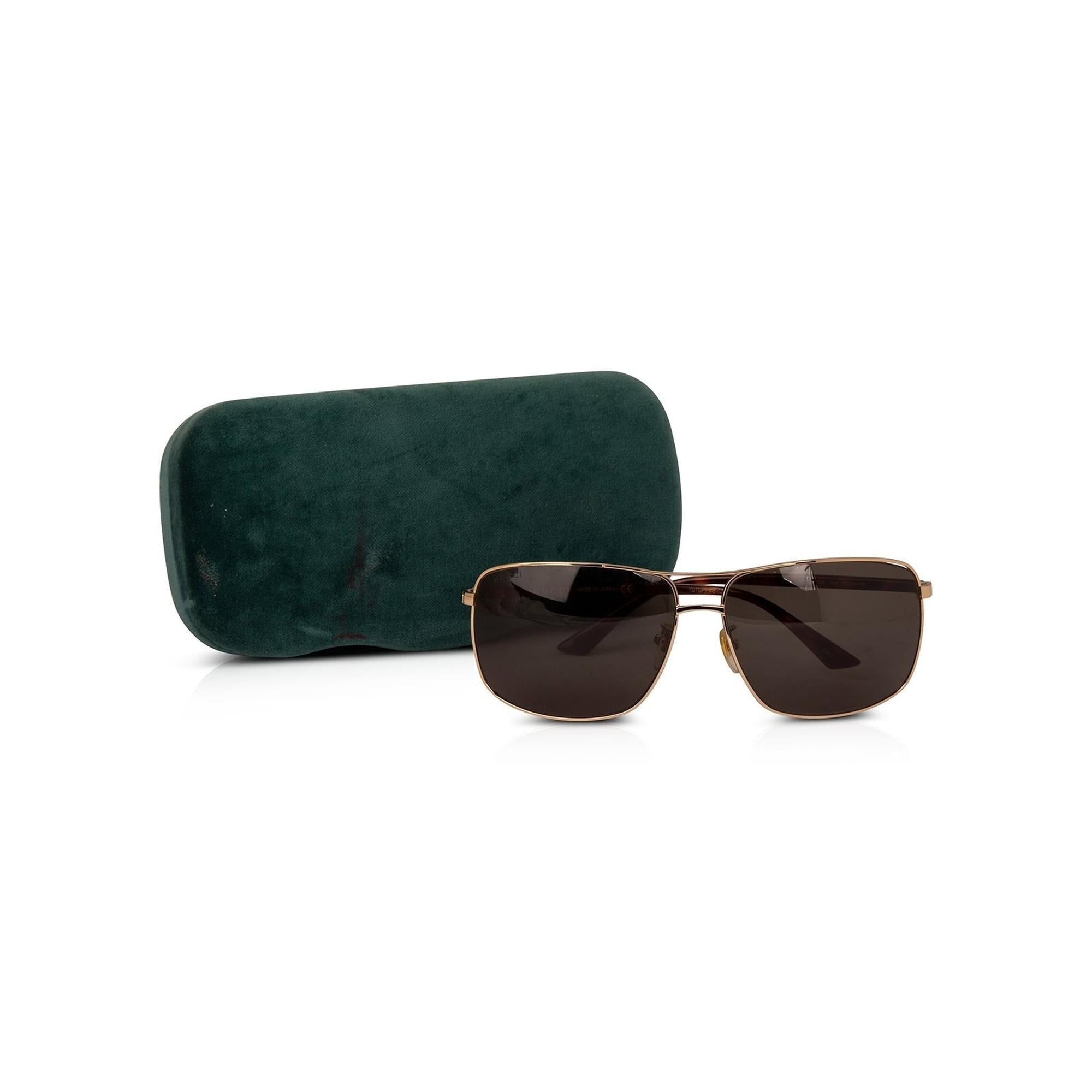 Gucci GG0065SK Aviator Sunglasses w/ Case