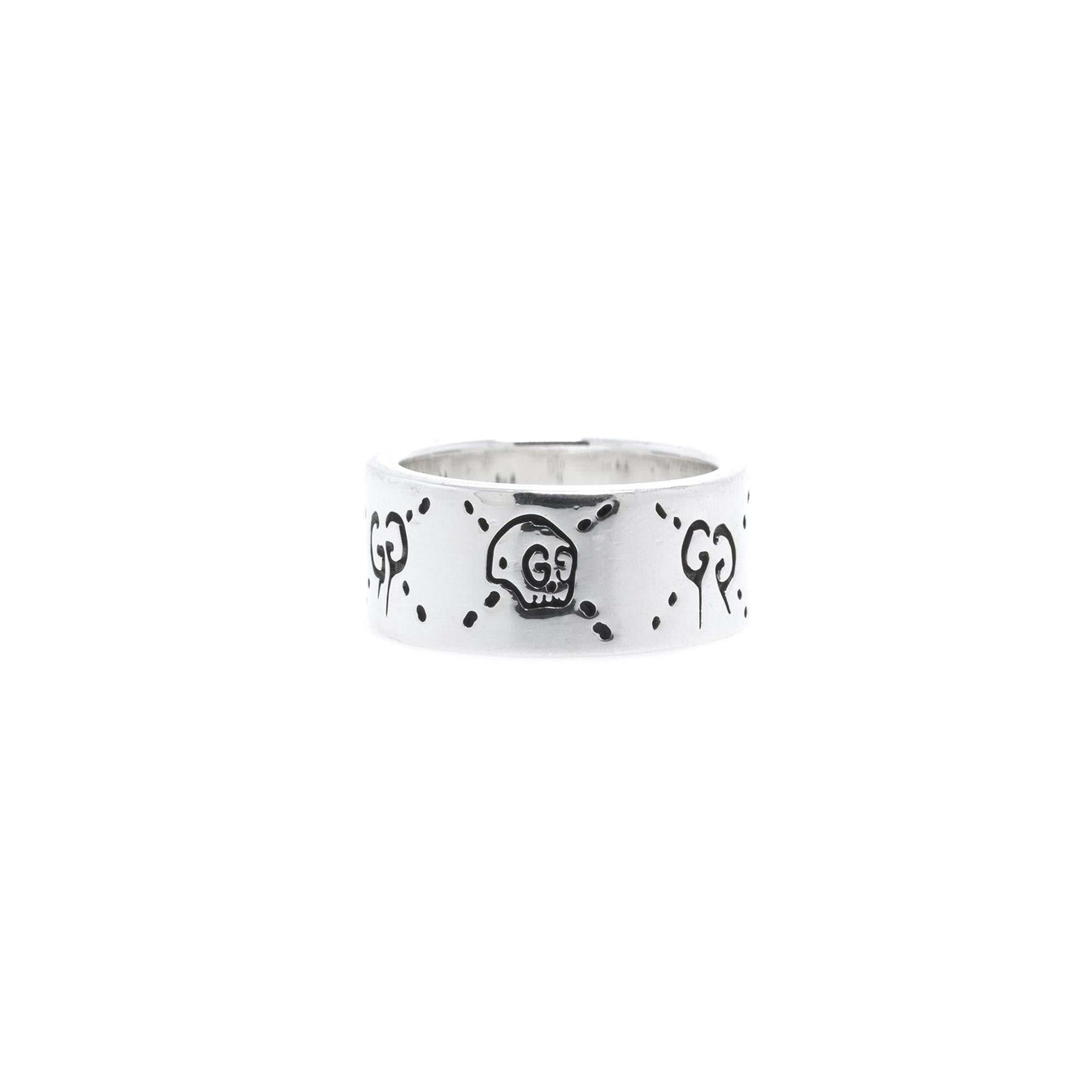 Gucci Ghost Skull Wide Ring