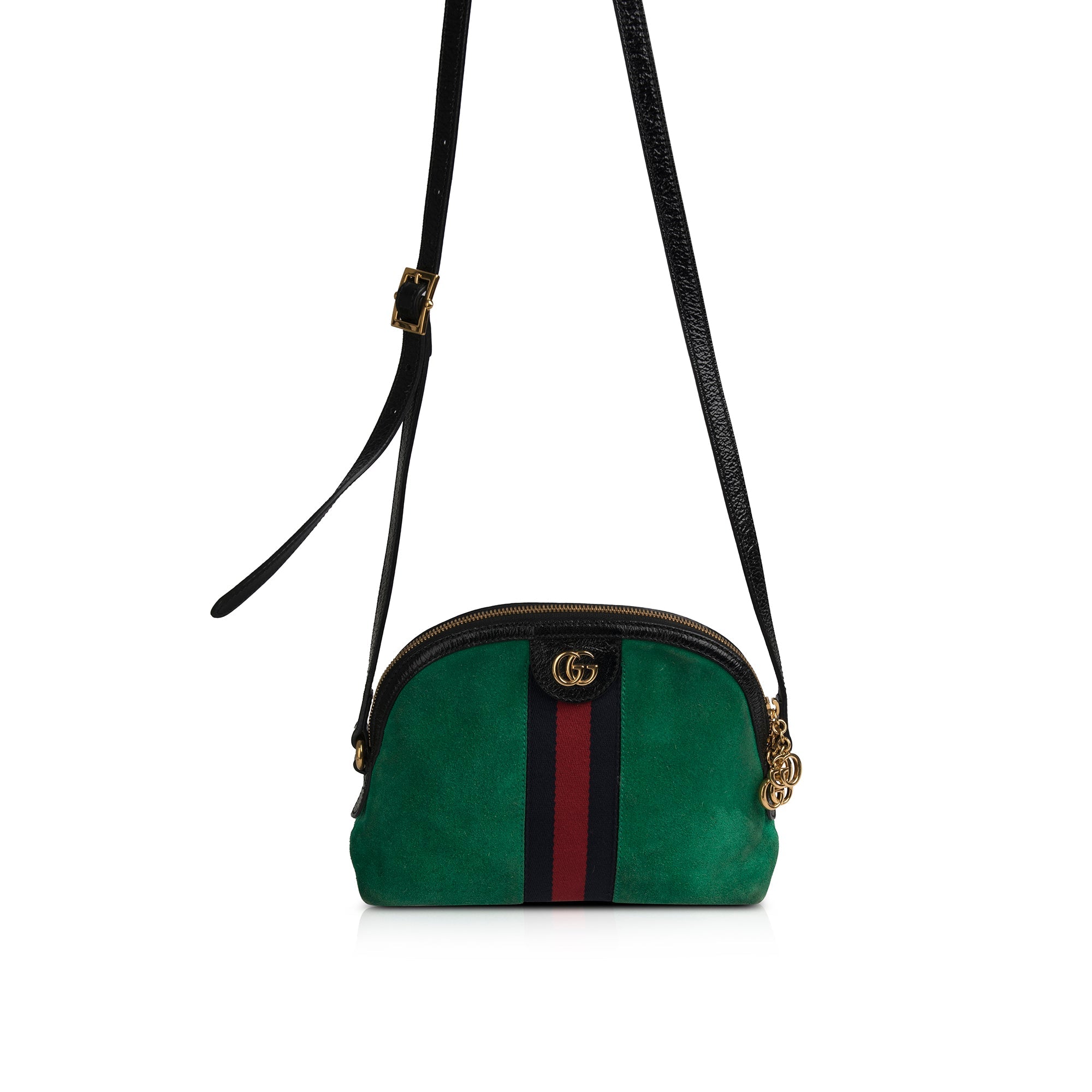 Gucci Green Suede Small Ophidia Crossbody Bag