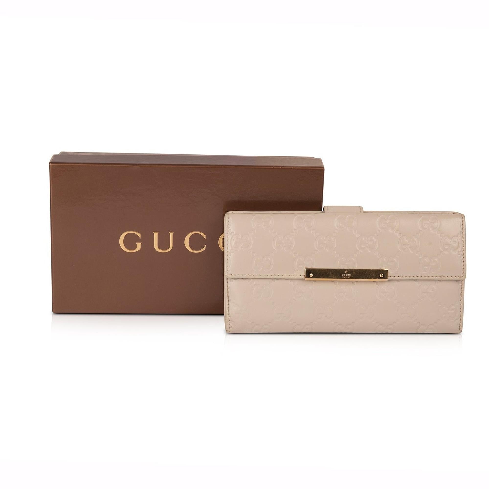 Gucci Guccissima Continental Wallet w/ Box