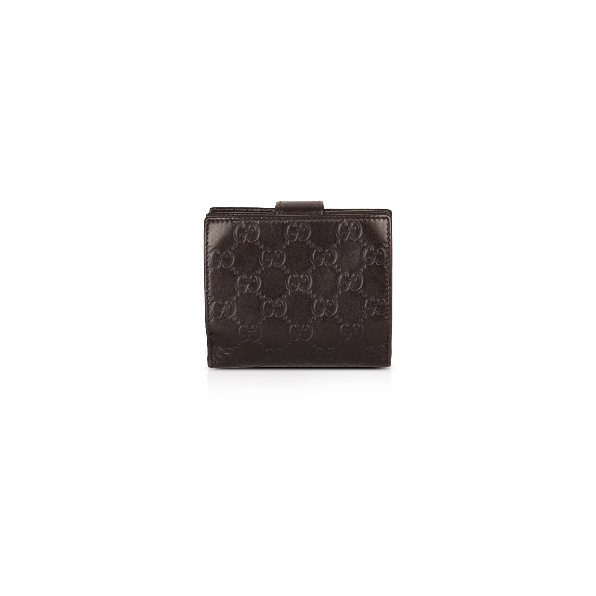 Gucci Guccissima Leather Compact Wallet w/ Box