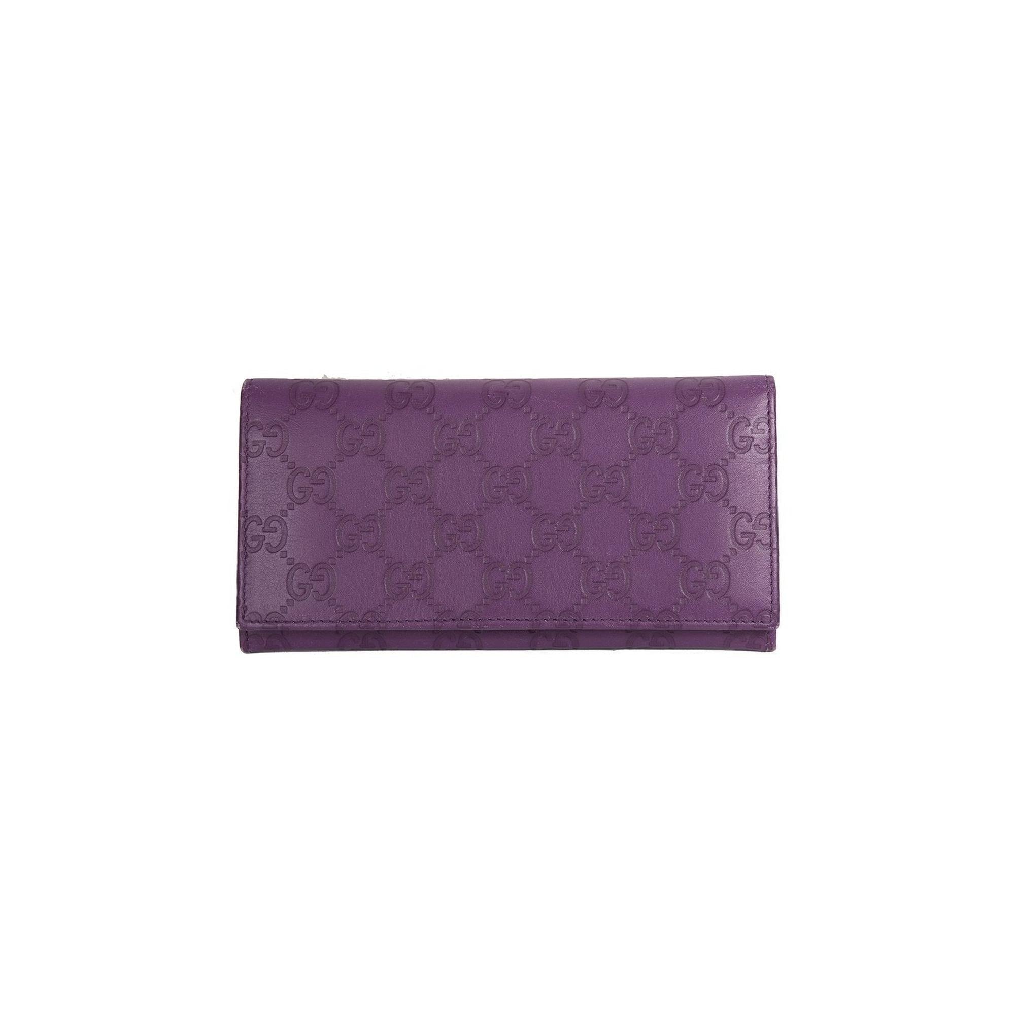 Gucci Guccissima Leather Continental Wallet