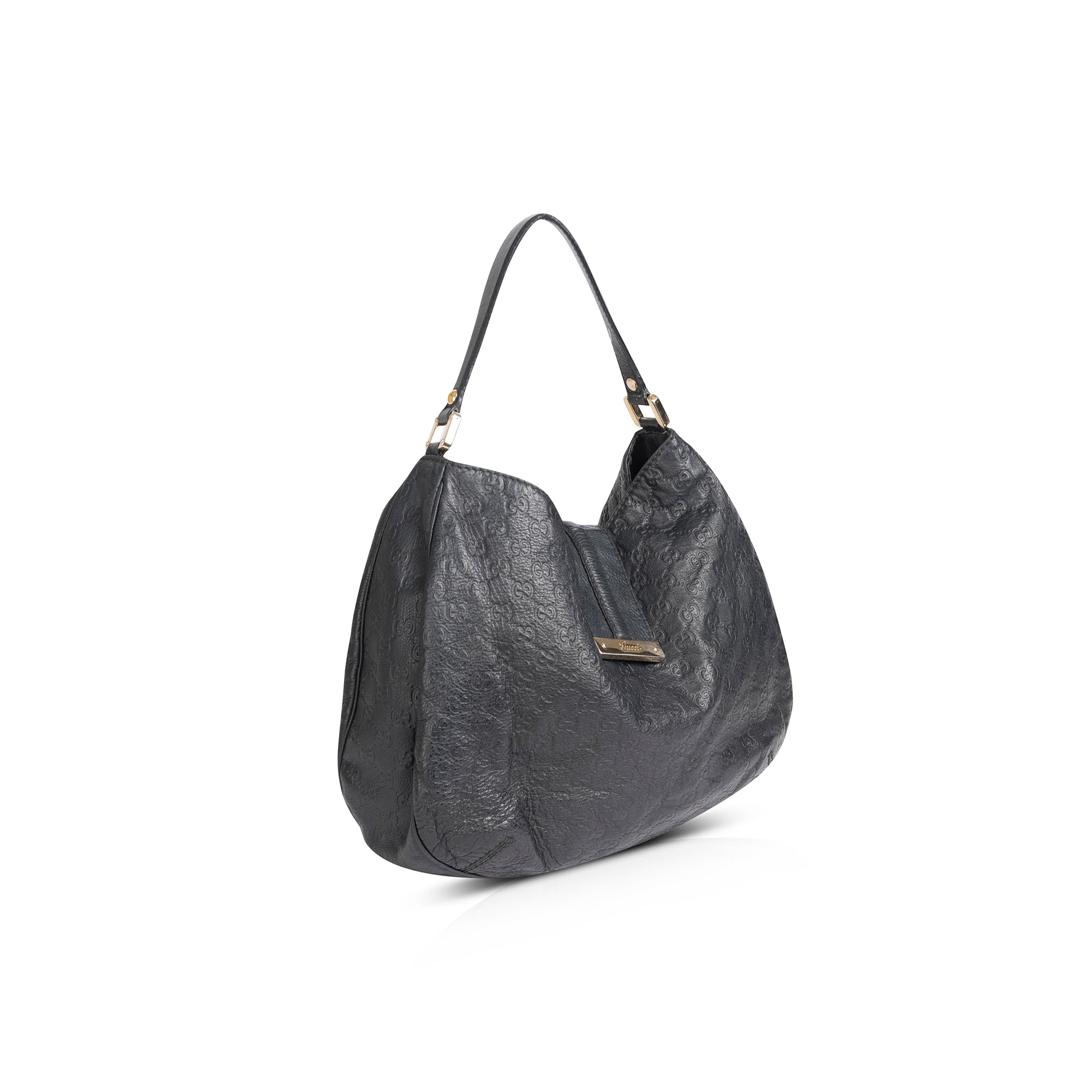 Gucci Guccissima Leather New Ladies Web Hobo