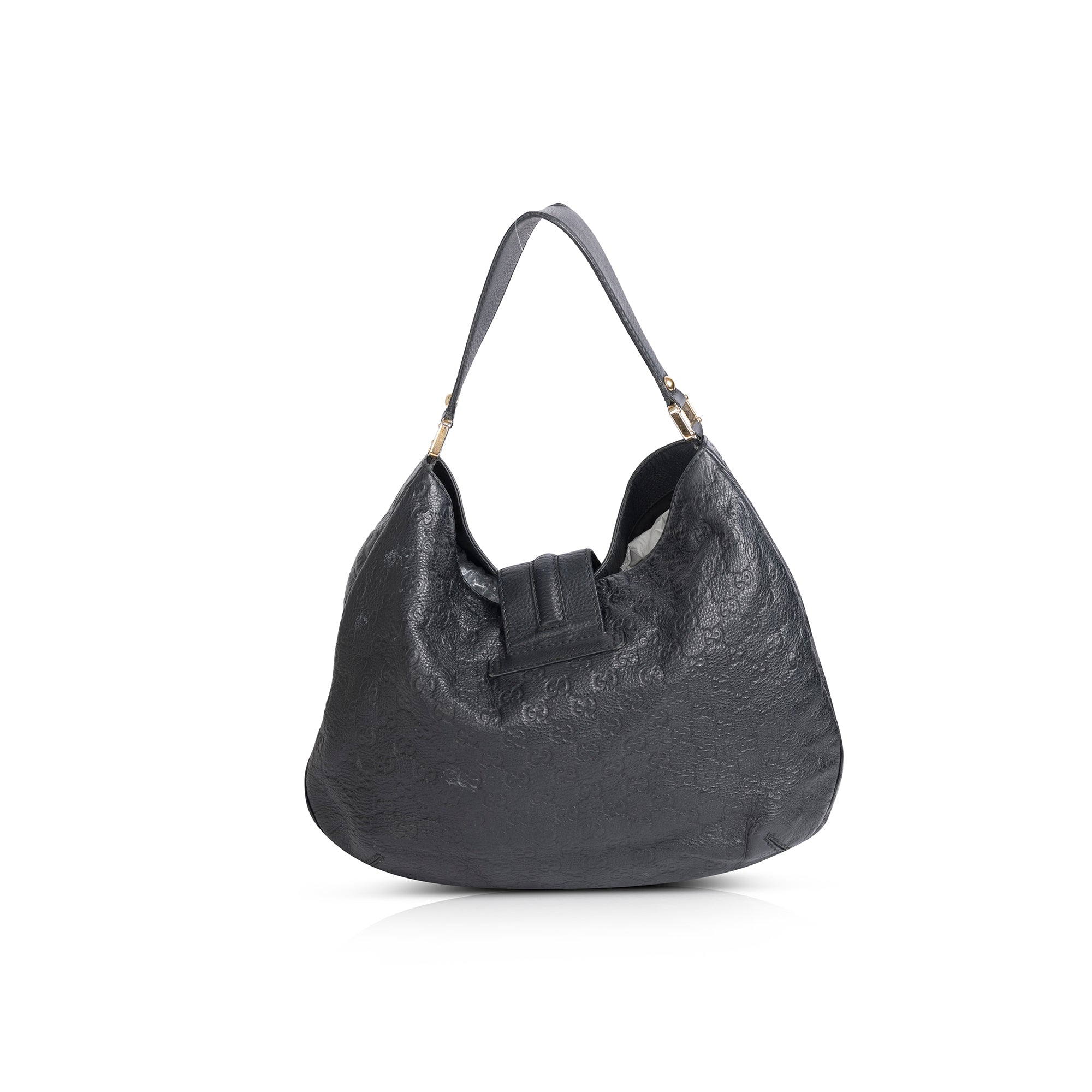 Gucci Guccissima Leather New Ladies Web Hobo