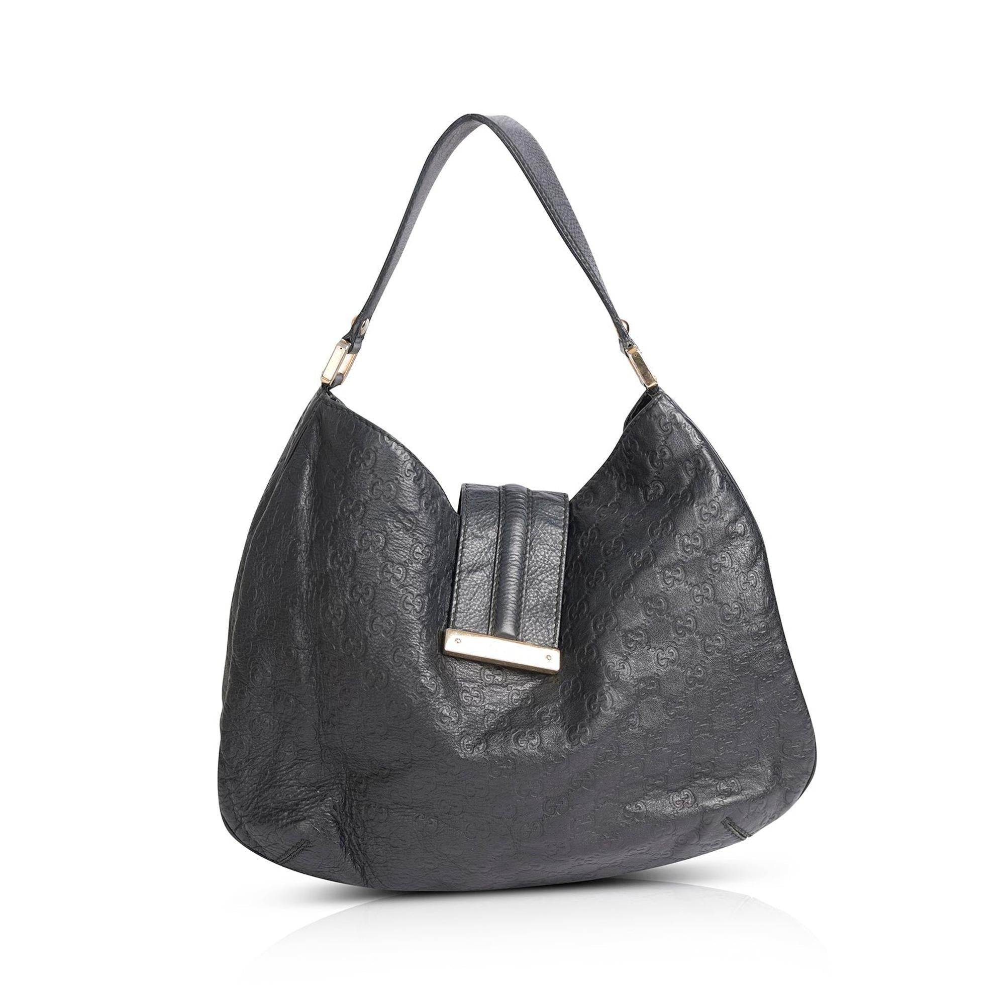 Gucci Guccissima Leather New Ladies Web Hobo