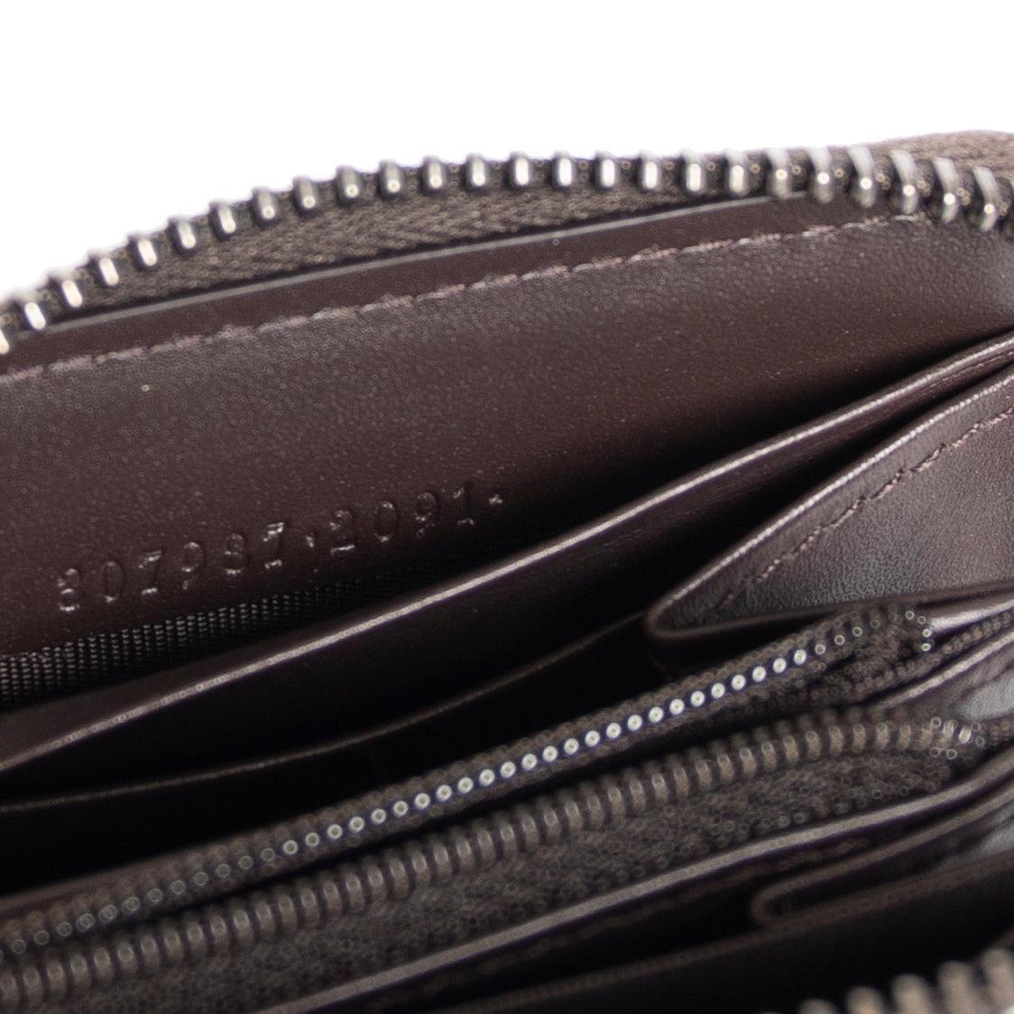 Gucci Guccissima Leather Zip Around Wallet w/ Box