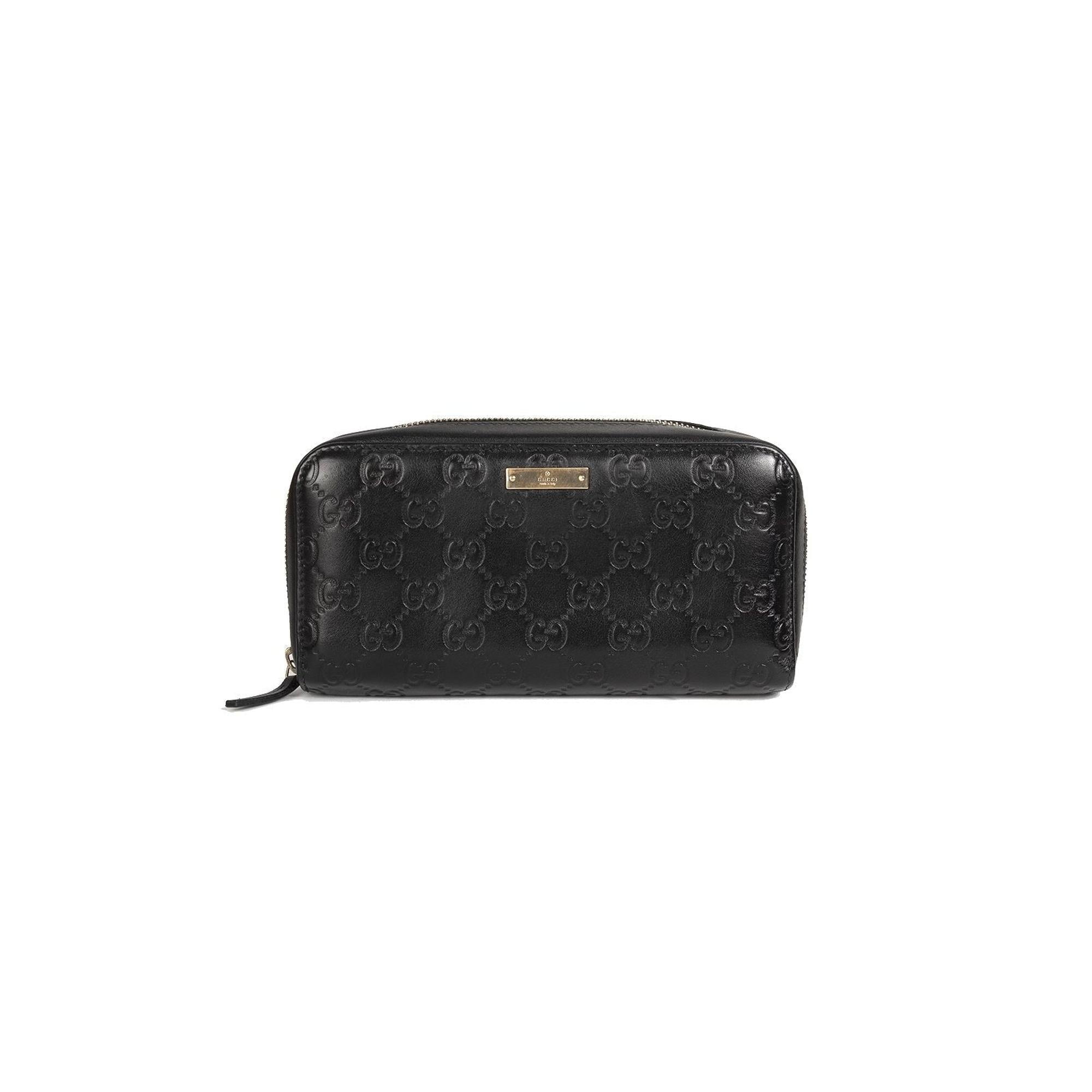 Gucci Guccissima Leather Zip-Around Wallet