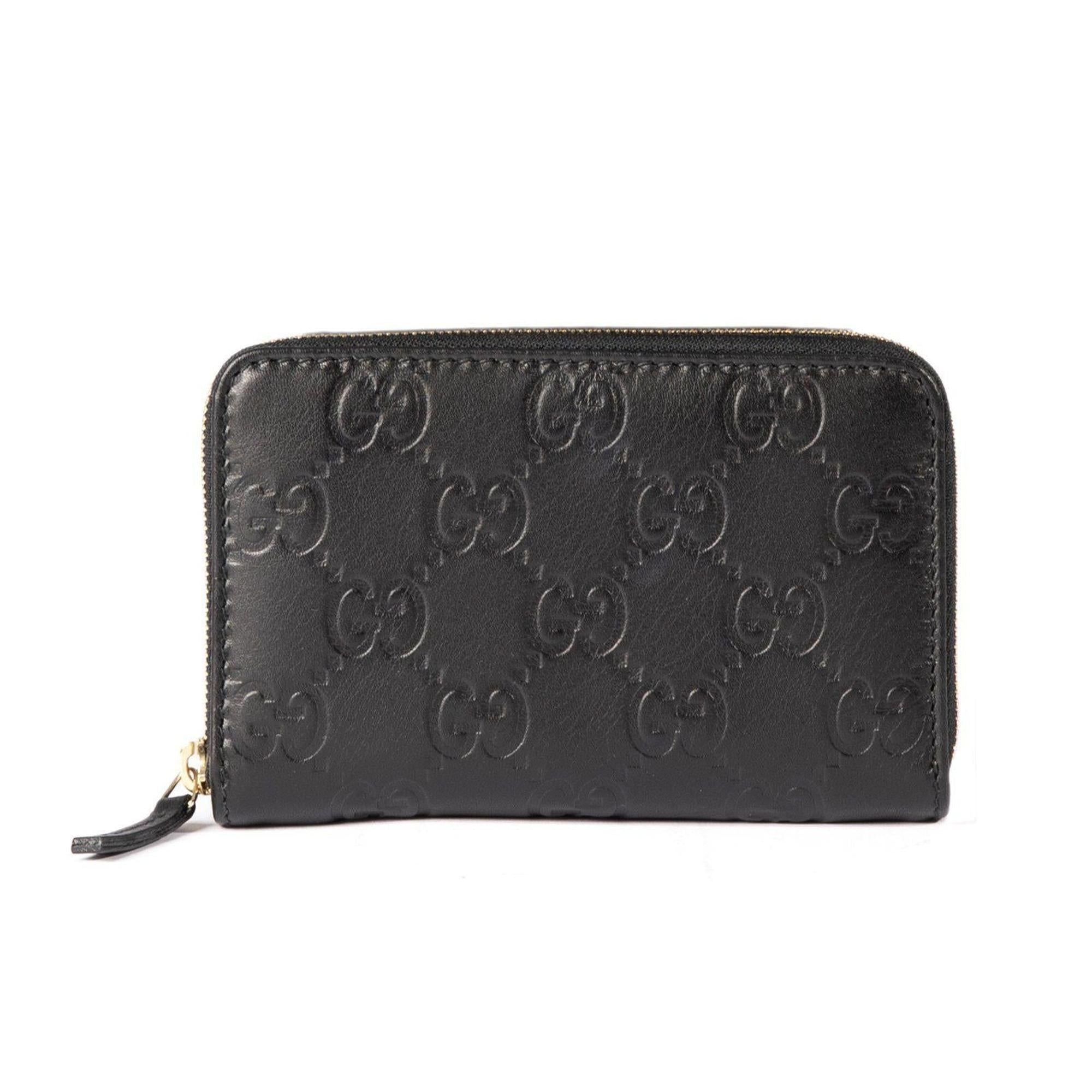 Gucci Guccissima Signature Card Case