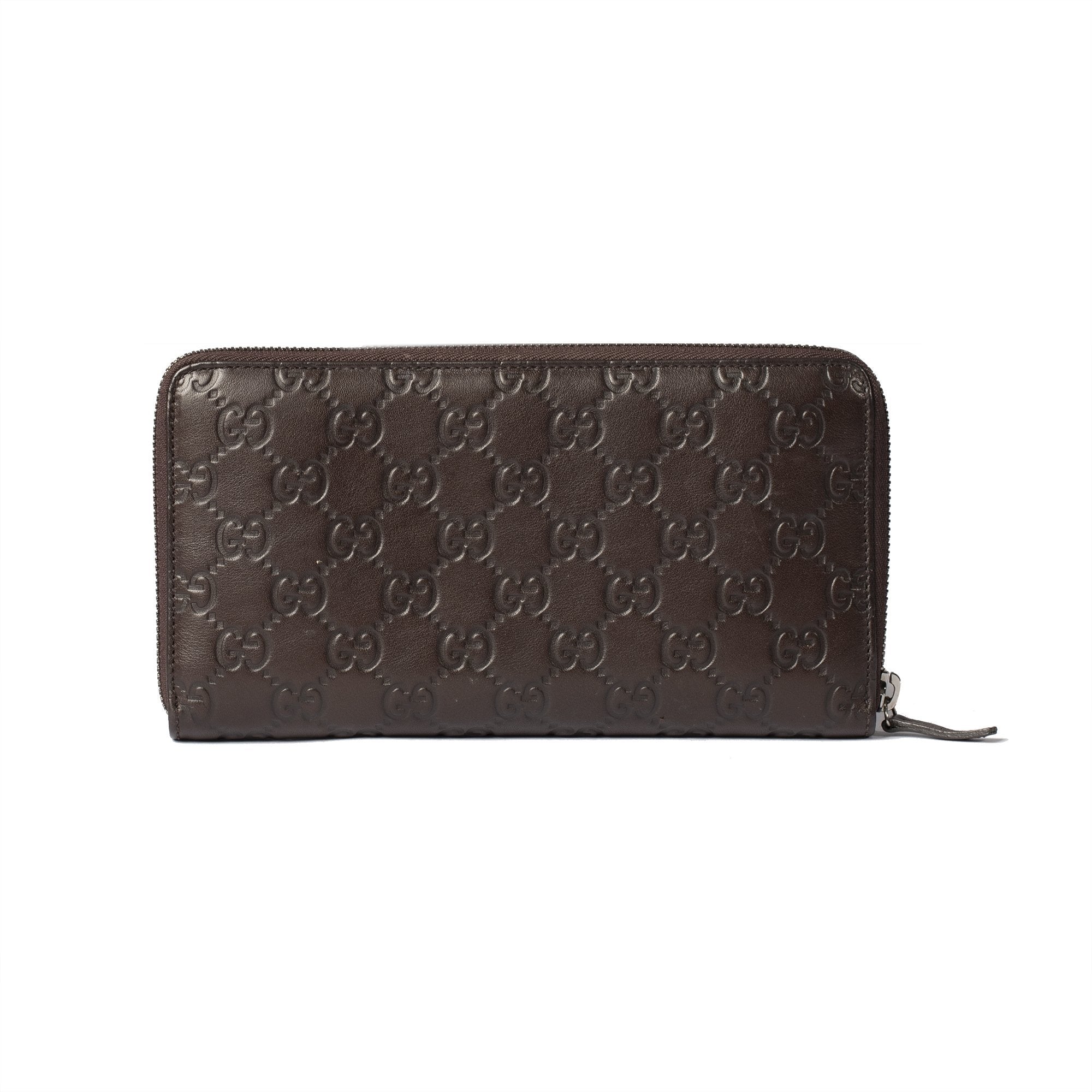 Gucci Guccissima Signature Continental Zip Around Wallet