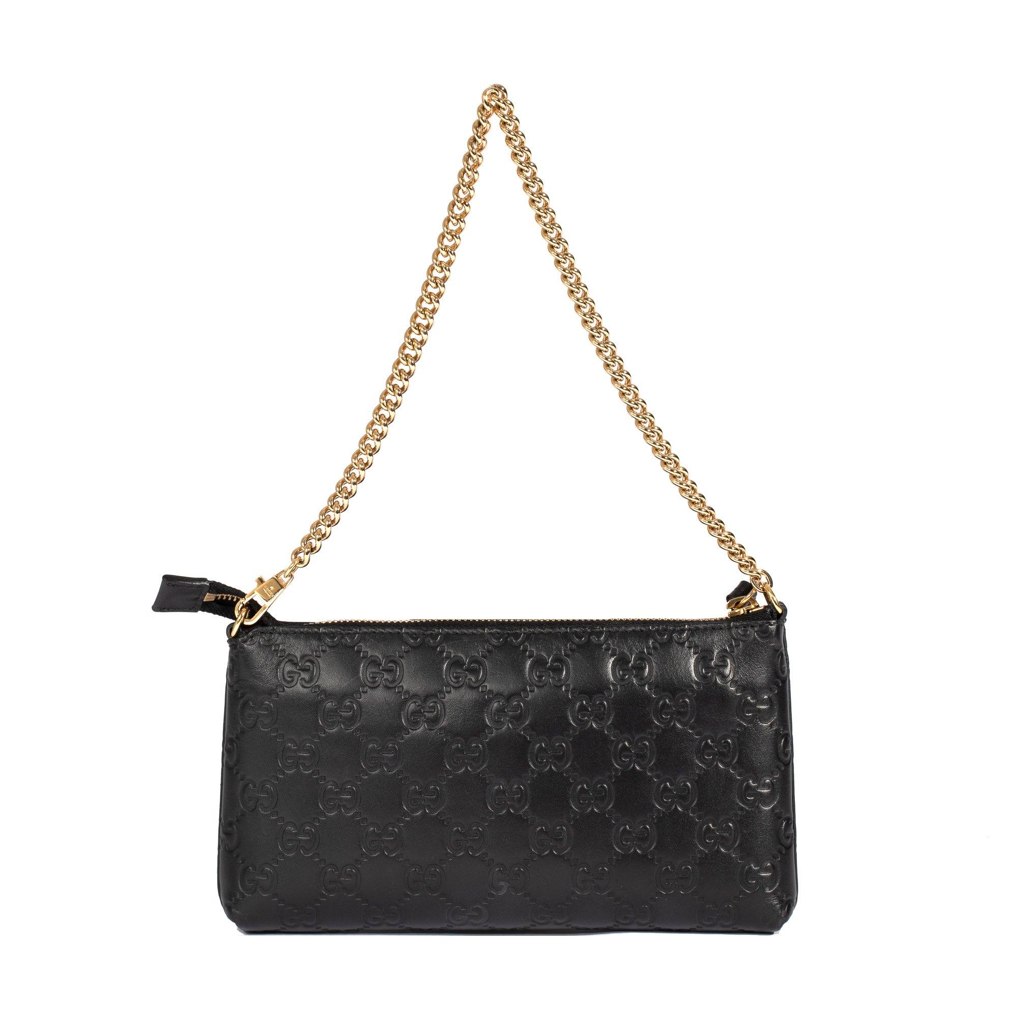 Gucci Guccissima Signature Wrist Wallet