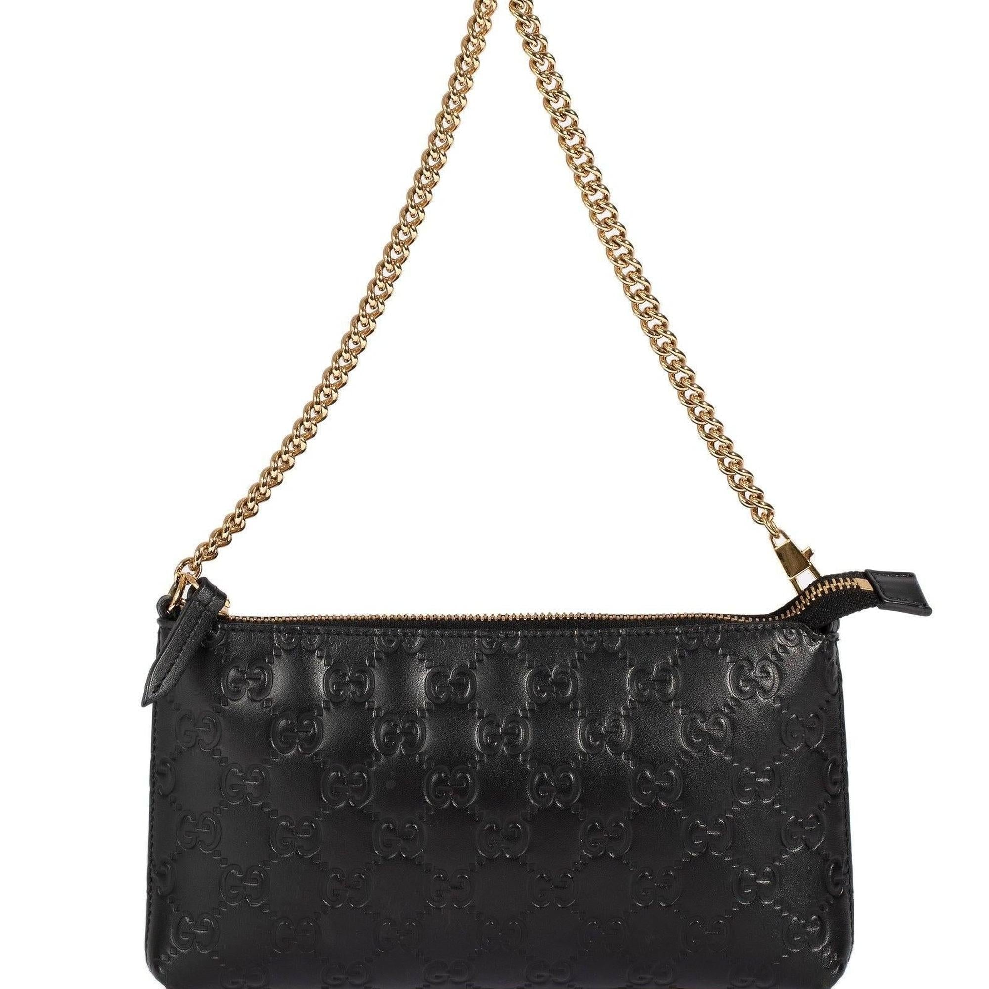 Gucci Guccissima Signature Wrist Wallet