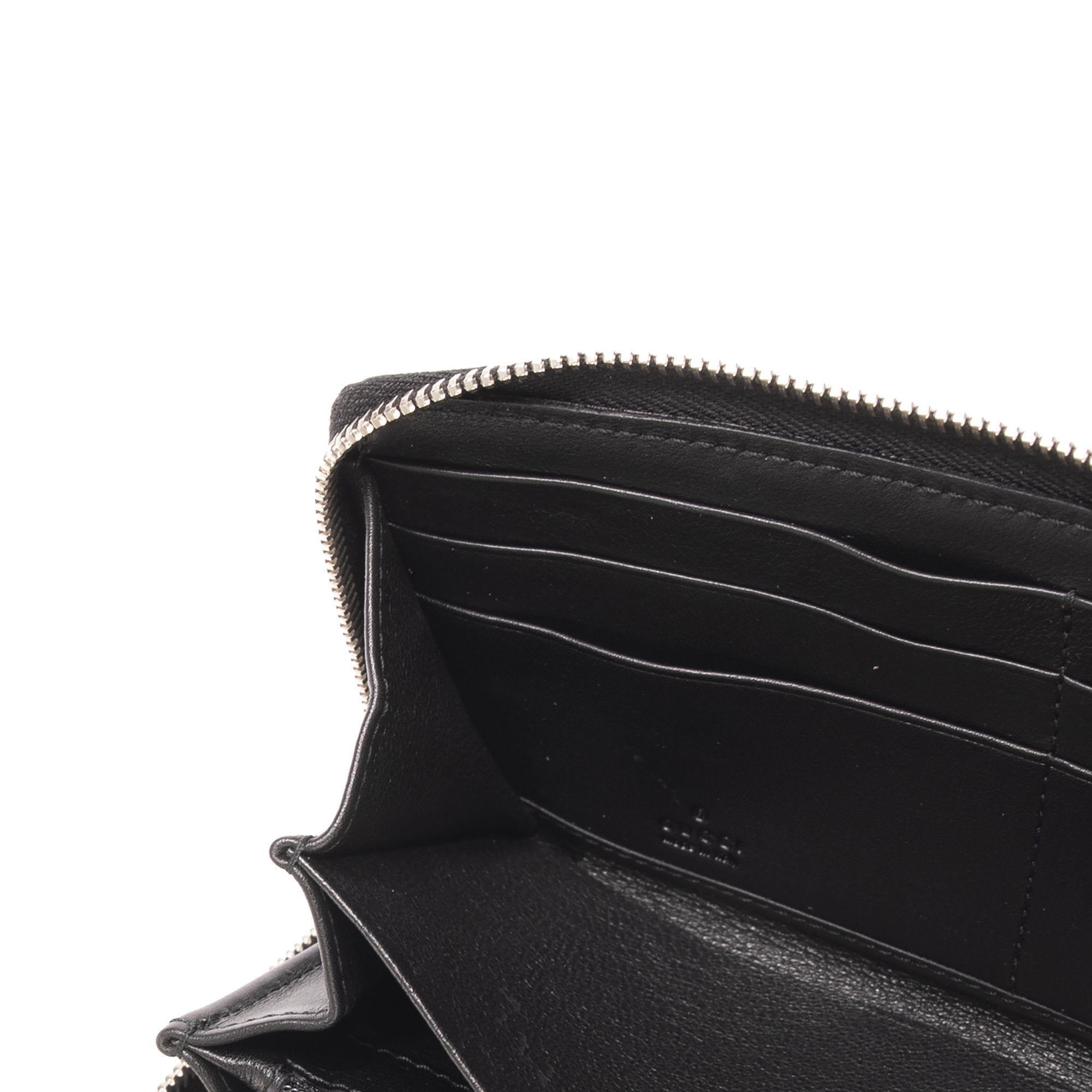 Gucci Guccissima Twins Zip Around Wallet w/ Box