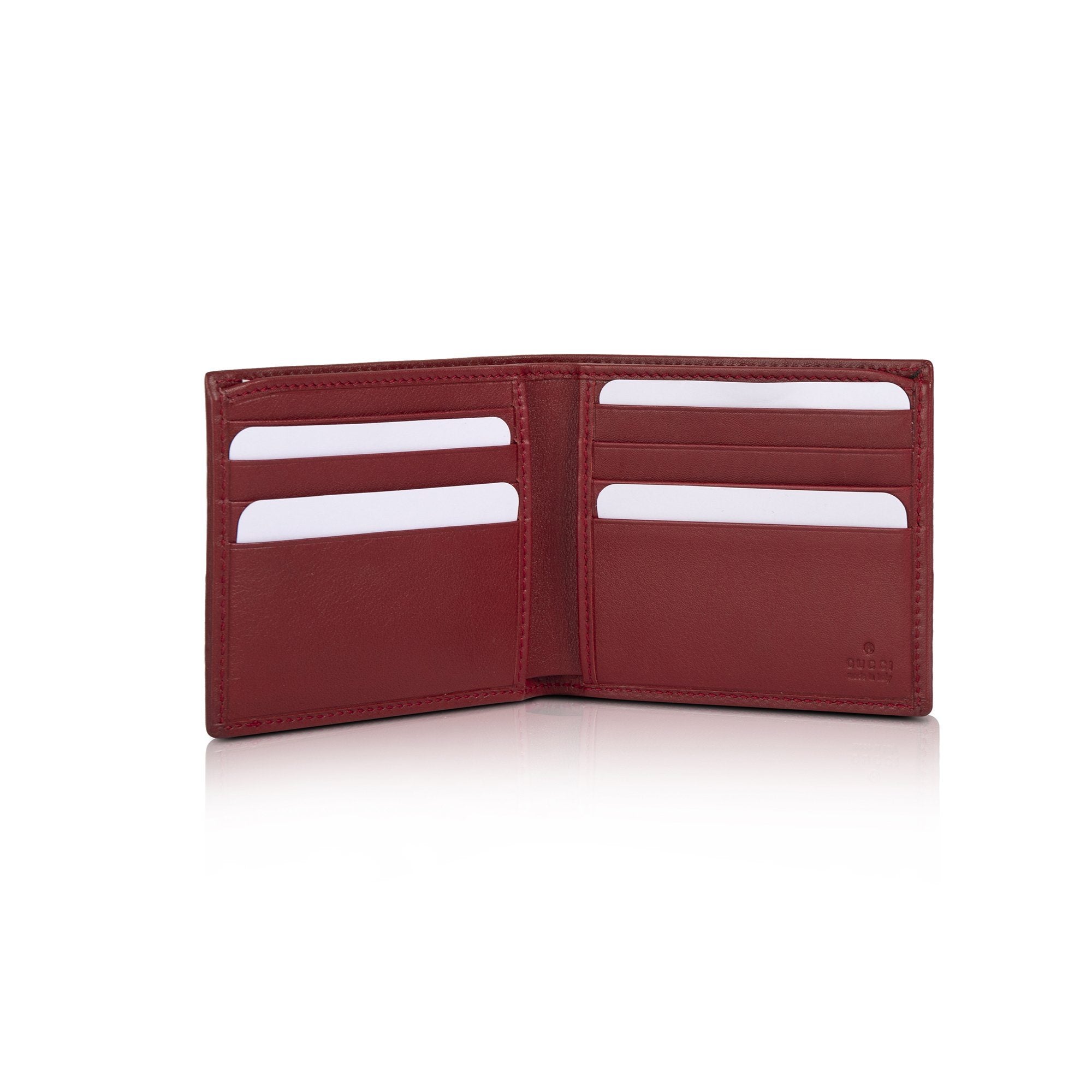 Gucci Guccissima Web Bifold Wallet w/ Box