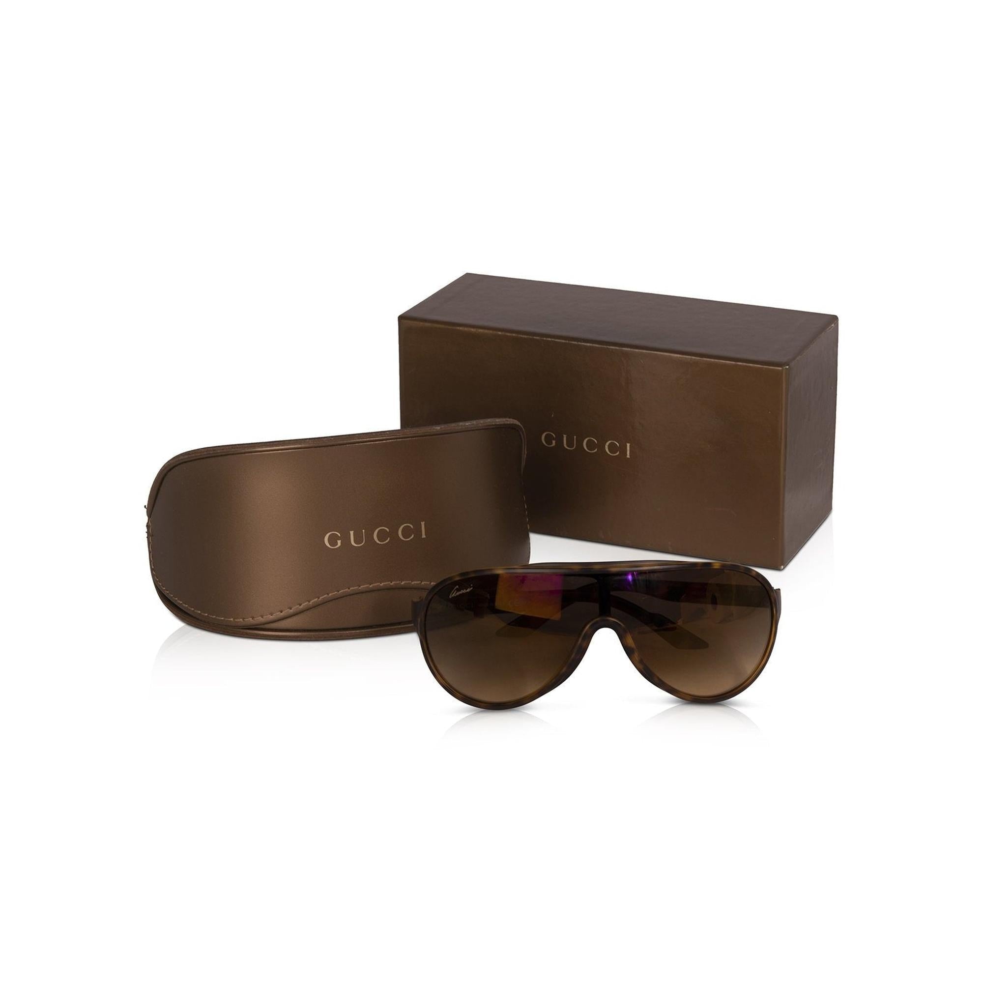 Gucci Havana Gradient Sunglasses w/ Box & Case