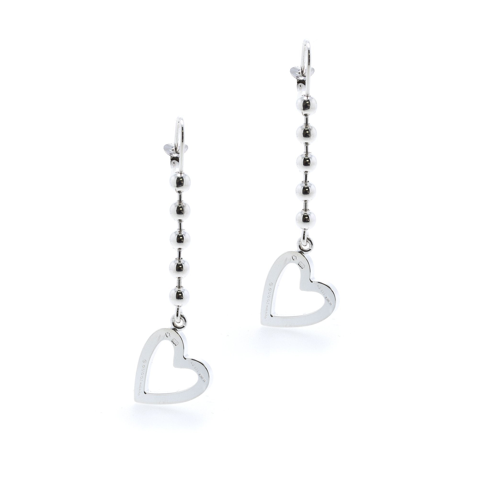 Gucci Heart Drop Earrings w/ Box