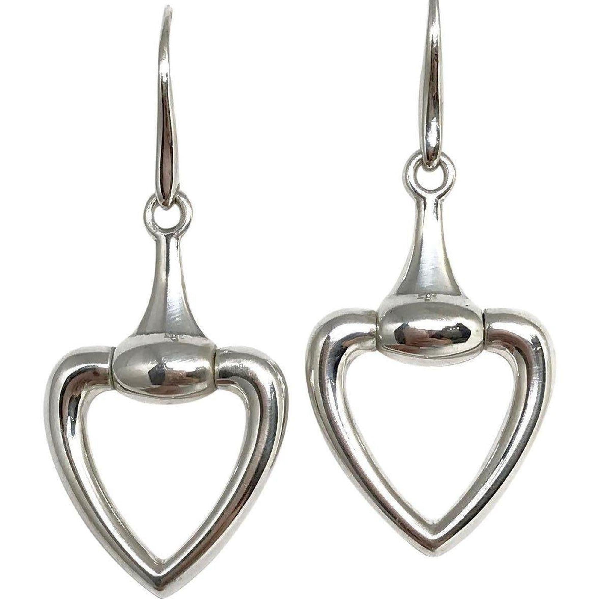 Gucci Horsebit Heart Earrings