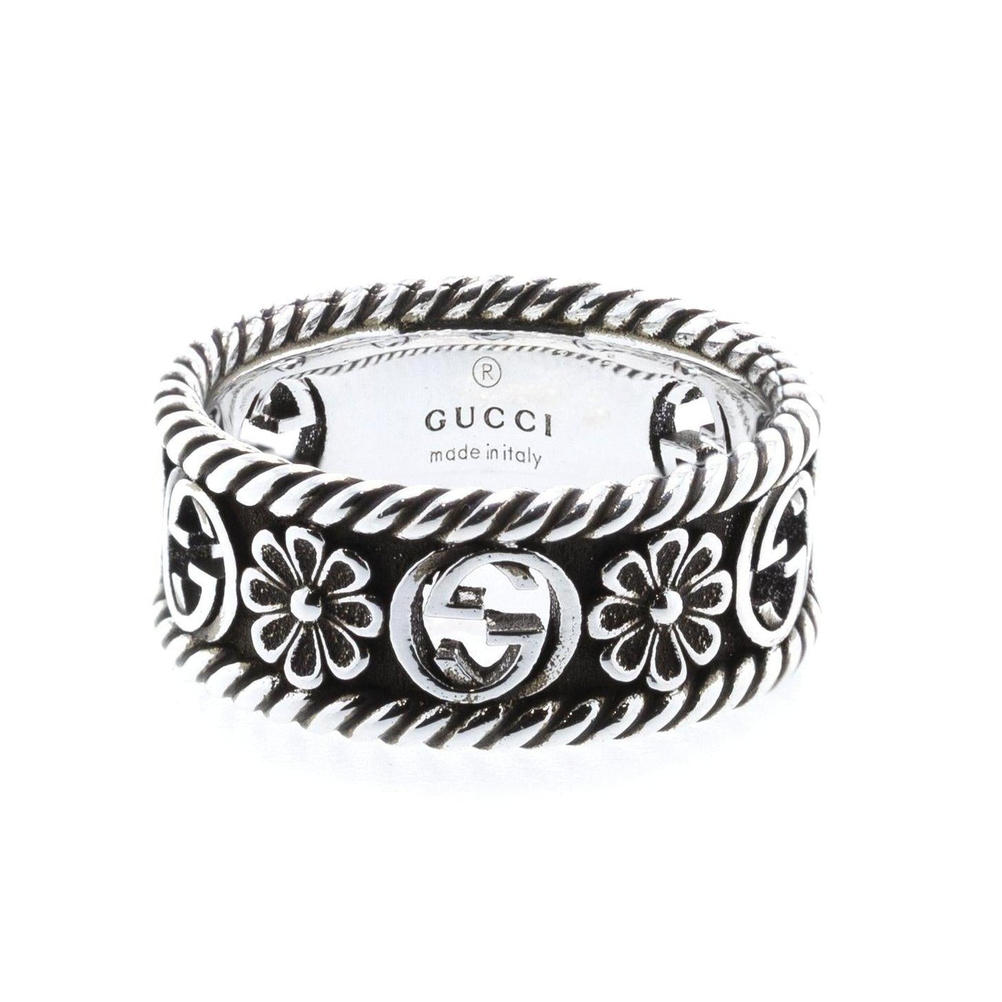 Gucci Interlocking G Silver Ring