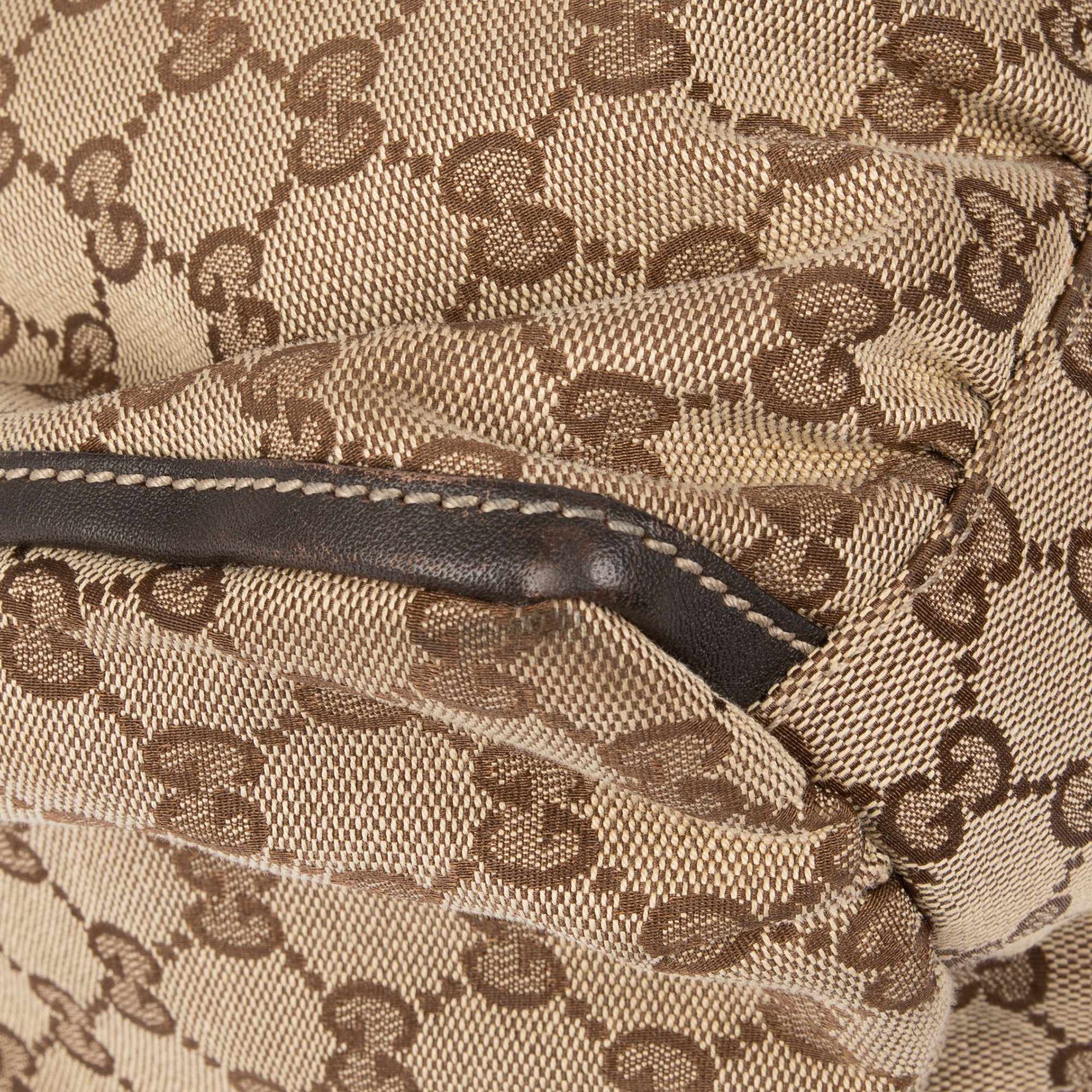 Gucci Large GG Canvas D-Ring Hobo