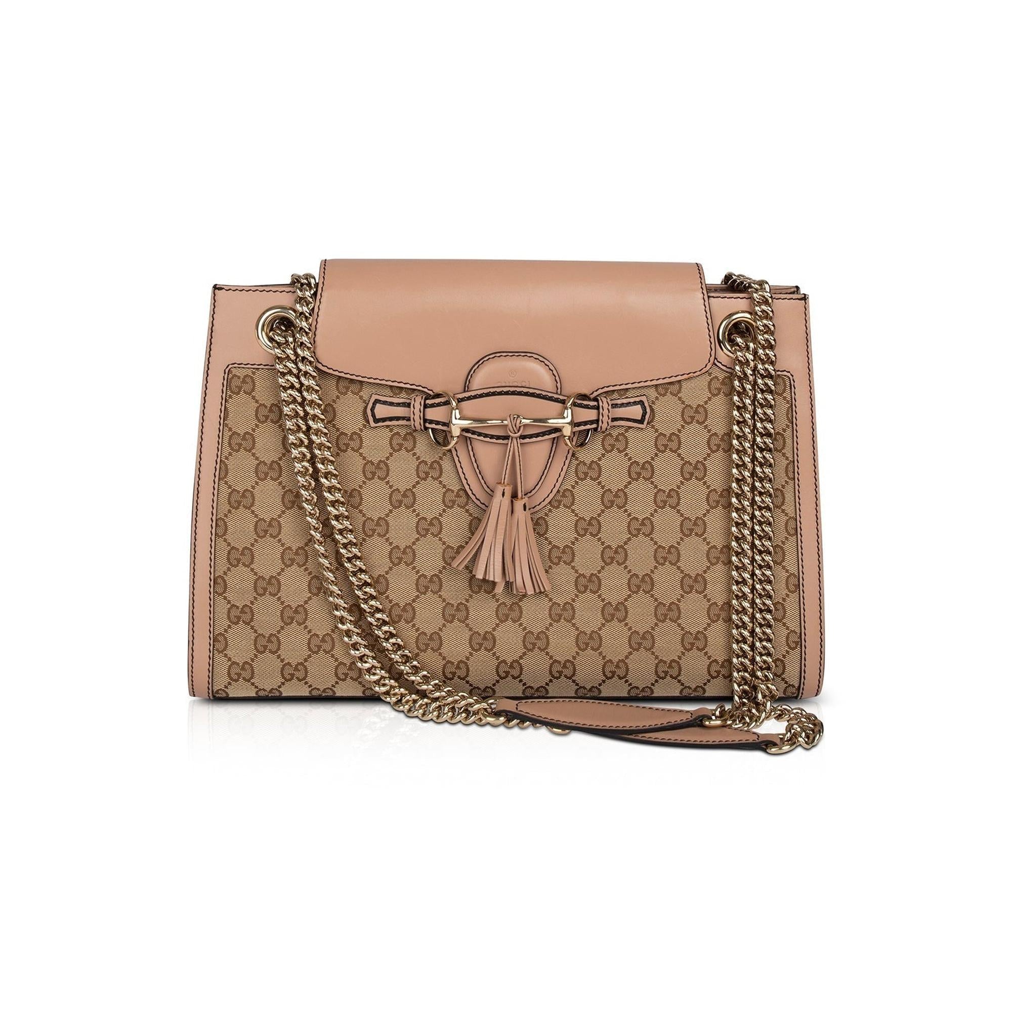 Gucci Large GG Canvas Emily Chain Shoulder Bag