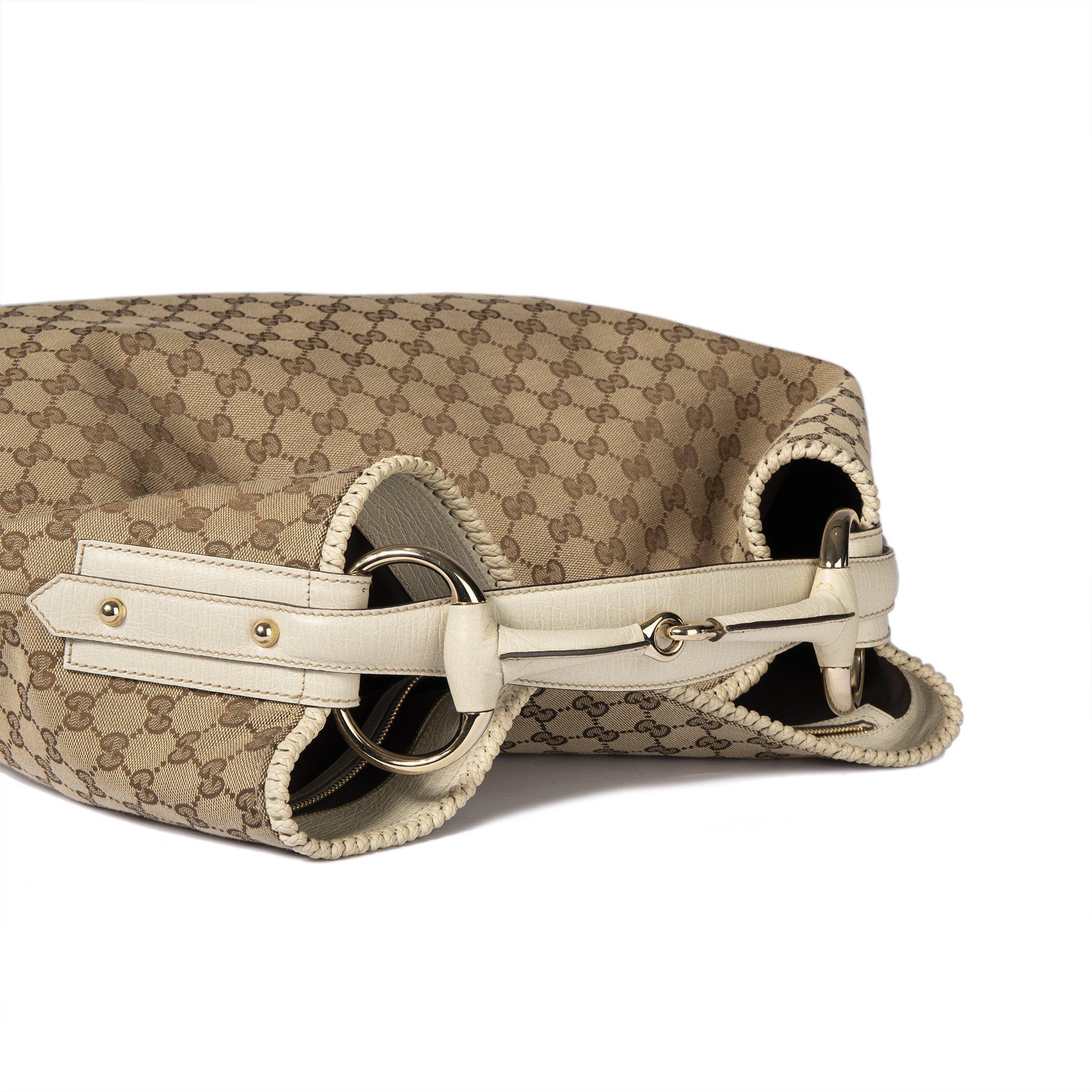 Gucci Large GG Canvas Horsebit Hobo