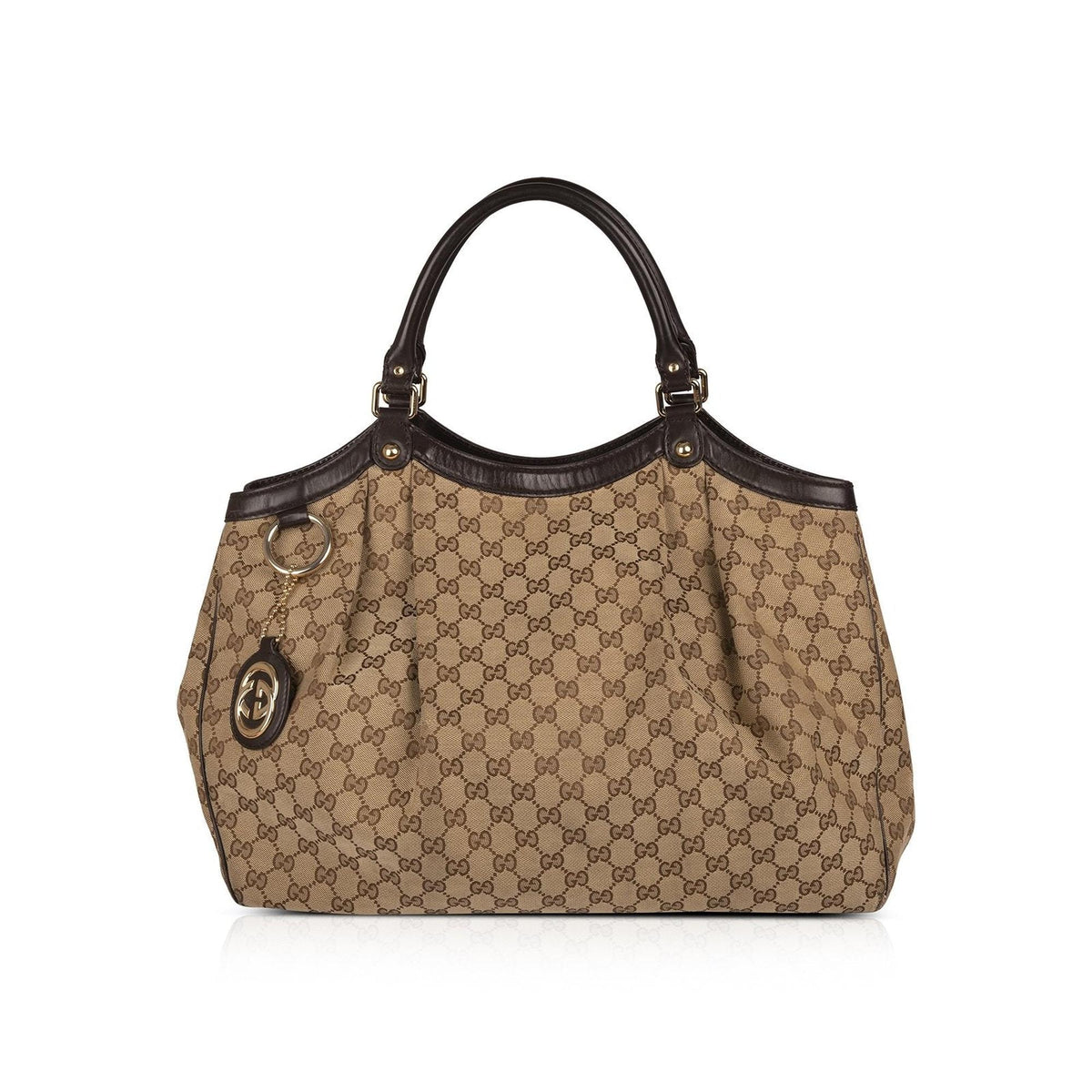 GUCCI シマスーキー　トートバッグ Gucci-Large-GG-Canvas-Sukey-