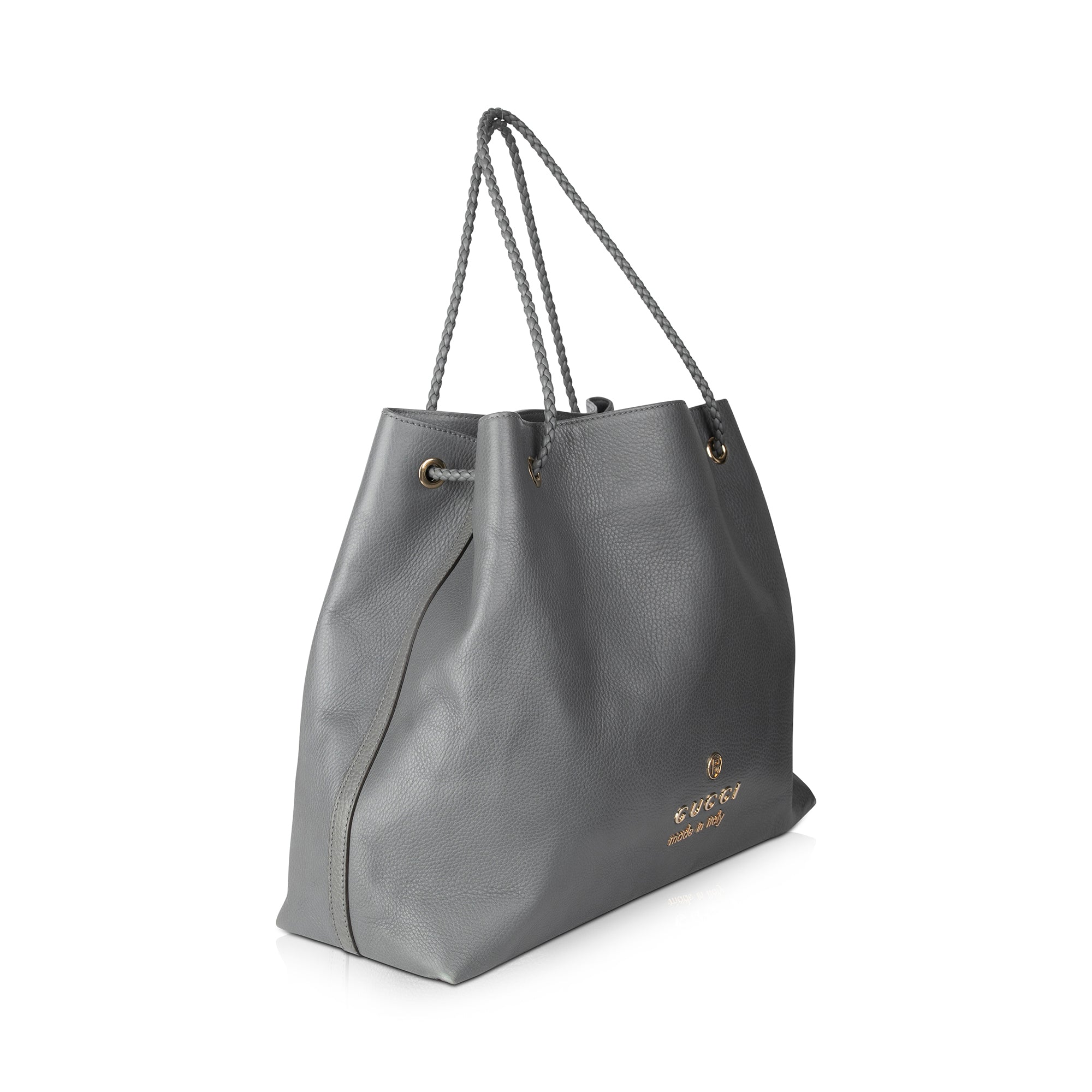 Gucci Large Leather Gifford Braided Tote