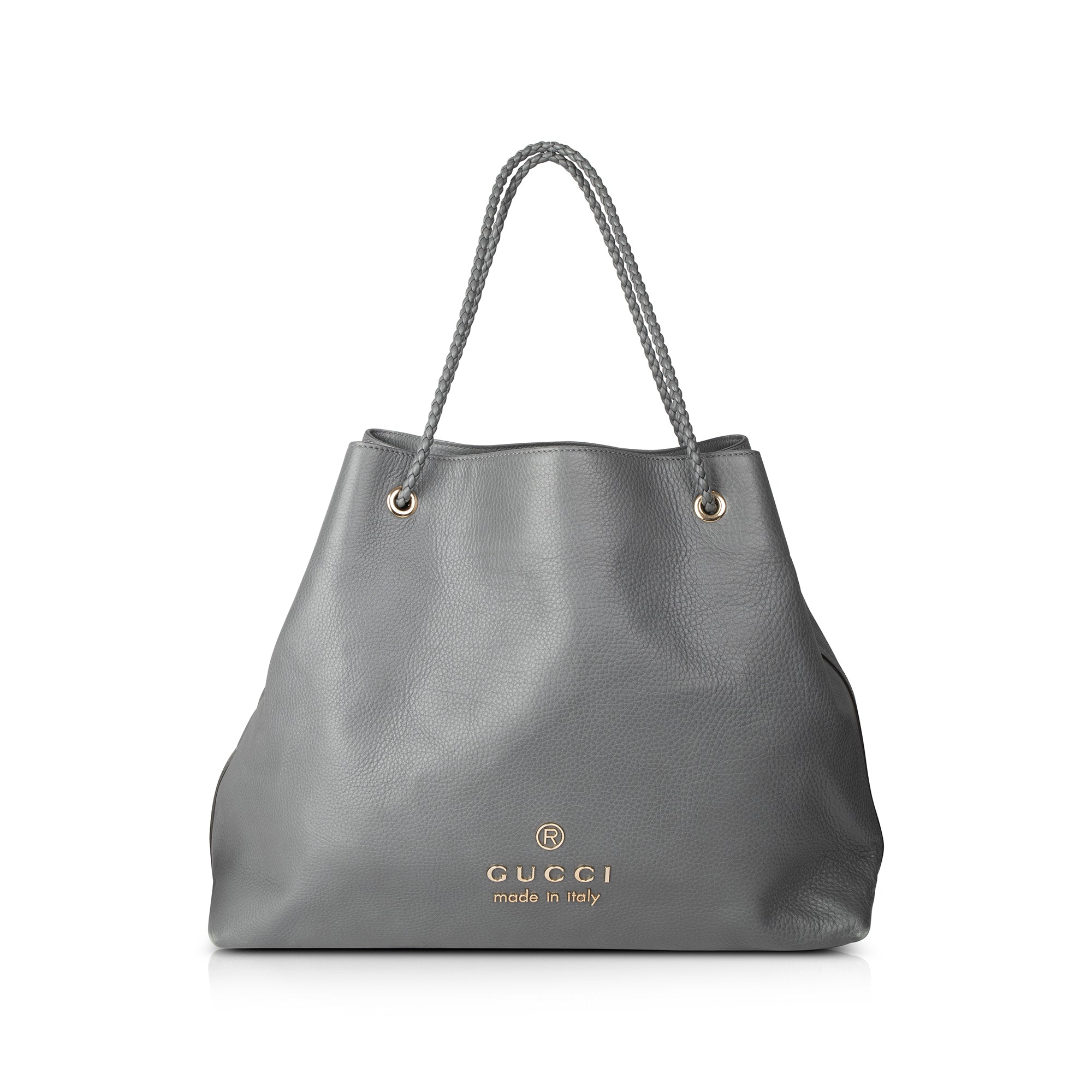 Gucci Large Leather Gifford Braided Tote