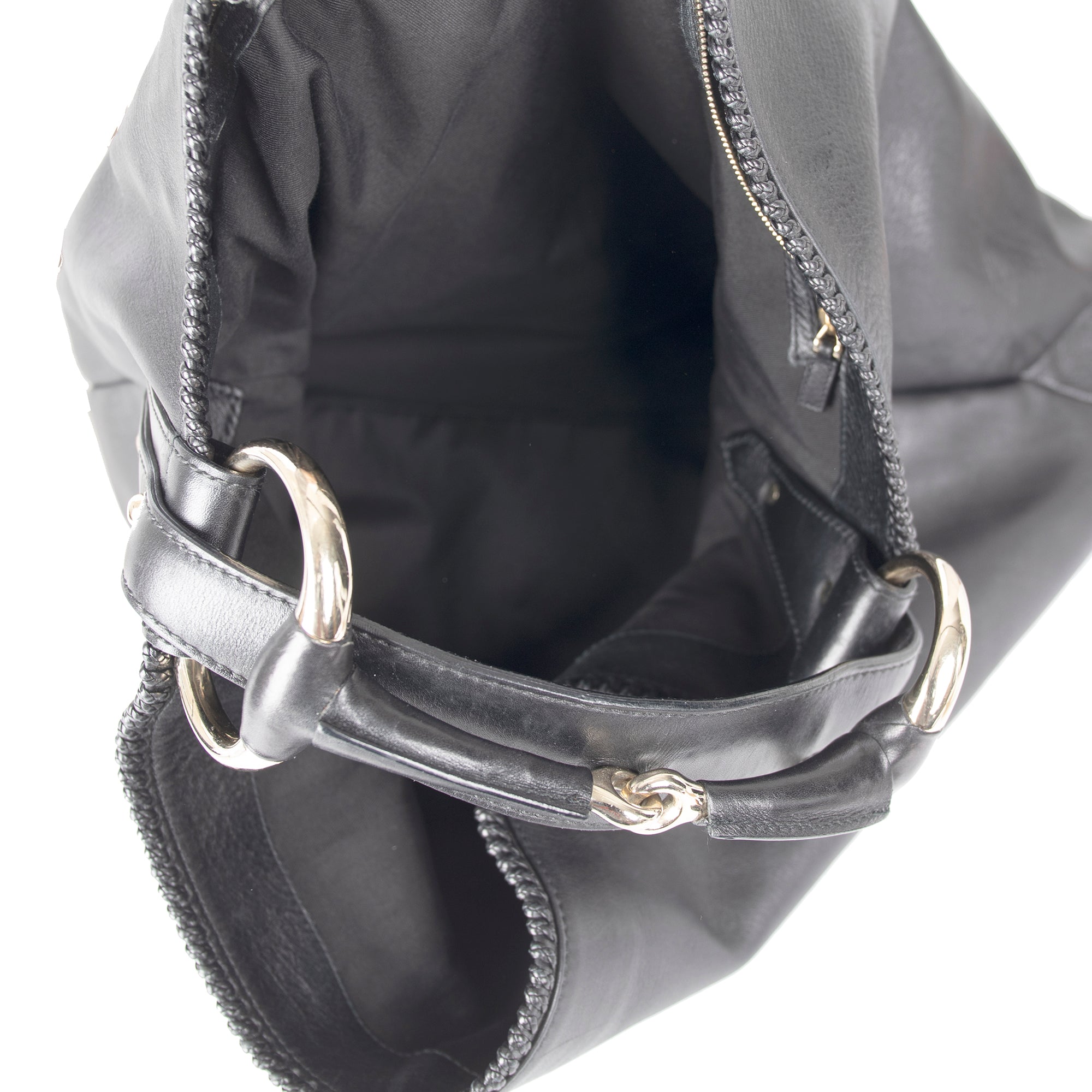 Gucci Large Leather Horsebit Hobo