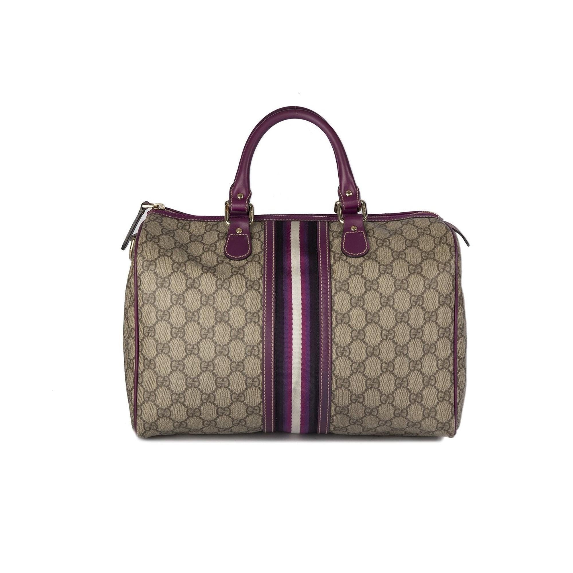 Gucci Limited Edition Medium GG Plus Web Joy Boston Bag
