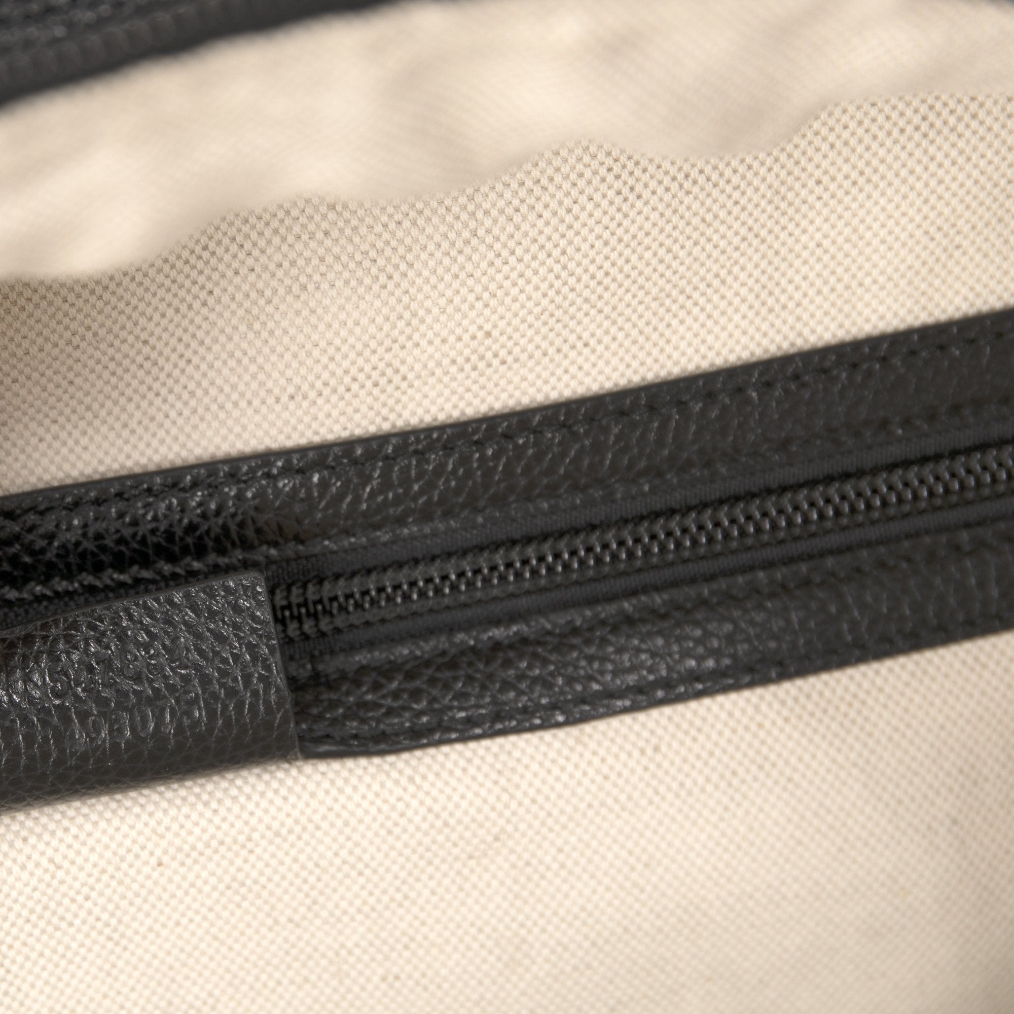 Gucci Logo Print Leather Backpack