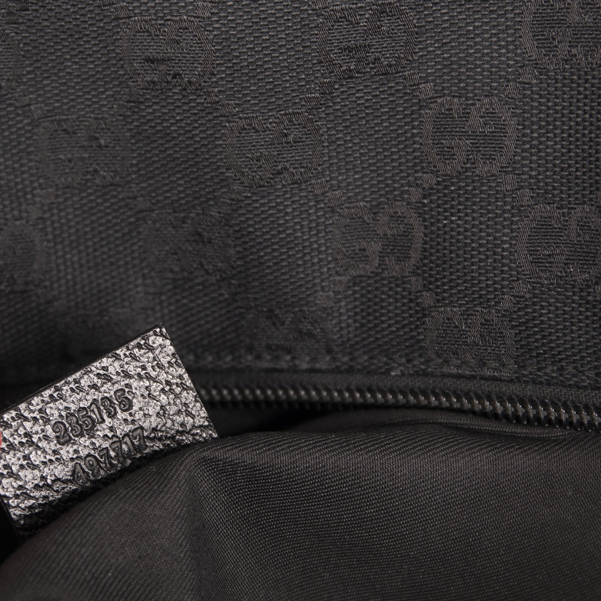 Gucci Medium Black GG Canvas Web Boston Travel Duffle Bag