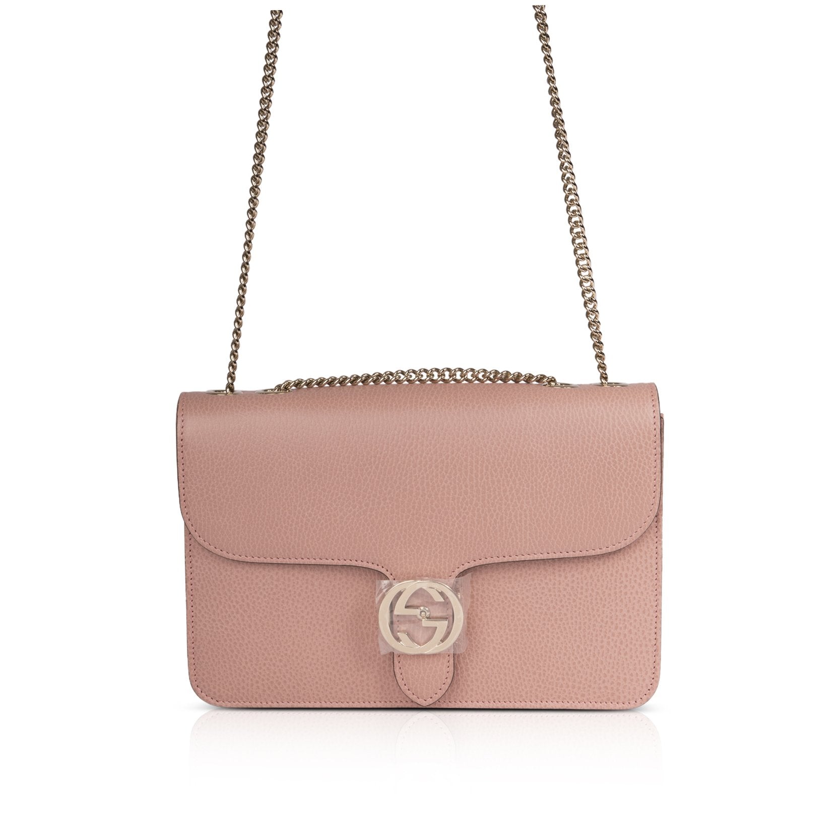 Gucci Medium Dollar Interlocking GG Shoulder Bag w/ Box