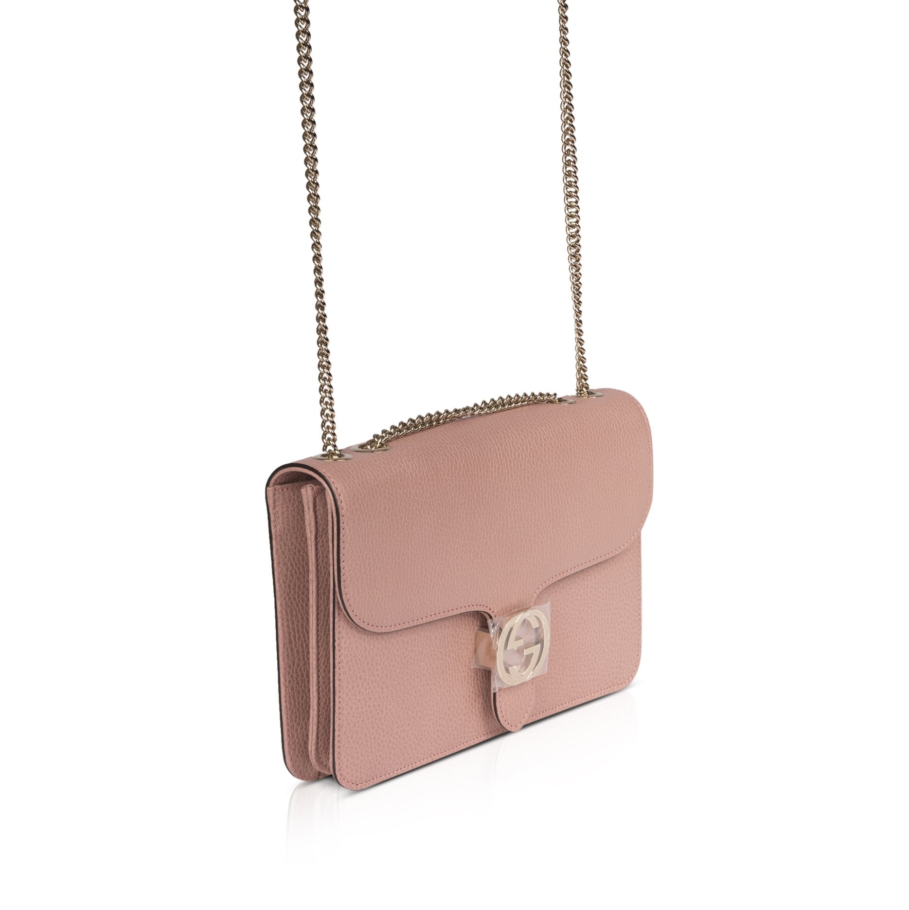 Gucci Medium Dollar Interlocking GG Shoulder Bag w/ Box