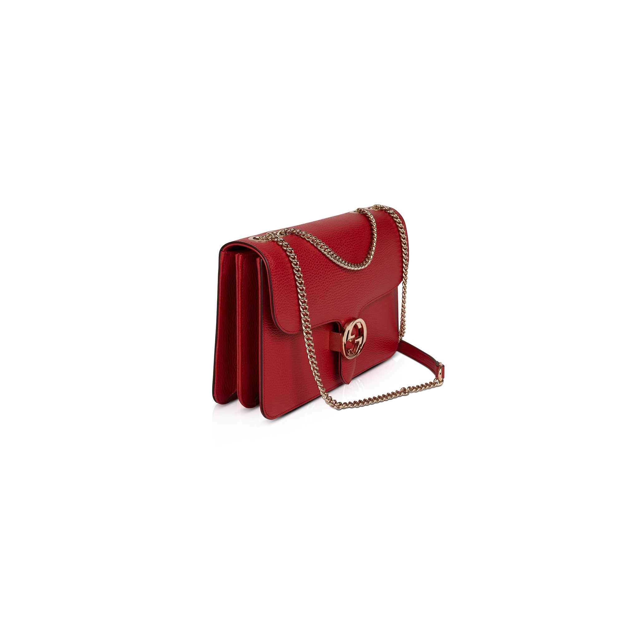 Gucci Medium Dollar Interlocking GG Shoulder Bag w/ Box