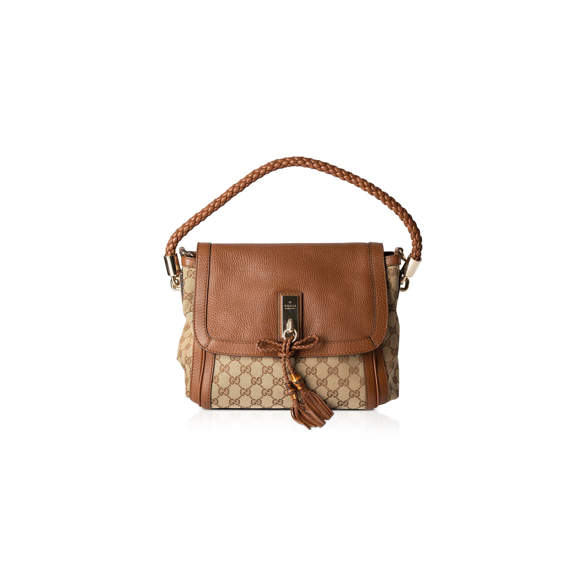 Gucci Medium GG Canvas Bella Shoulder Bag