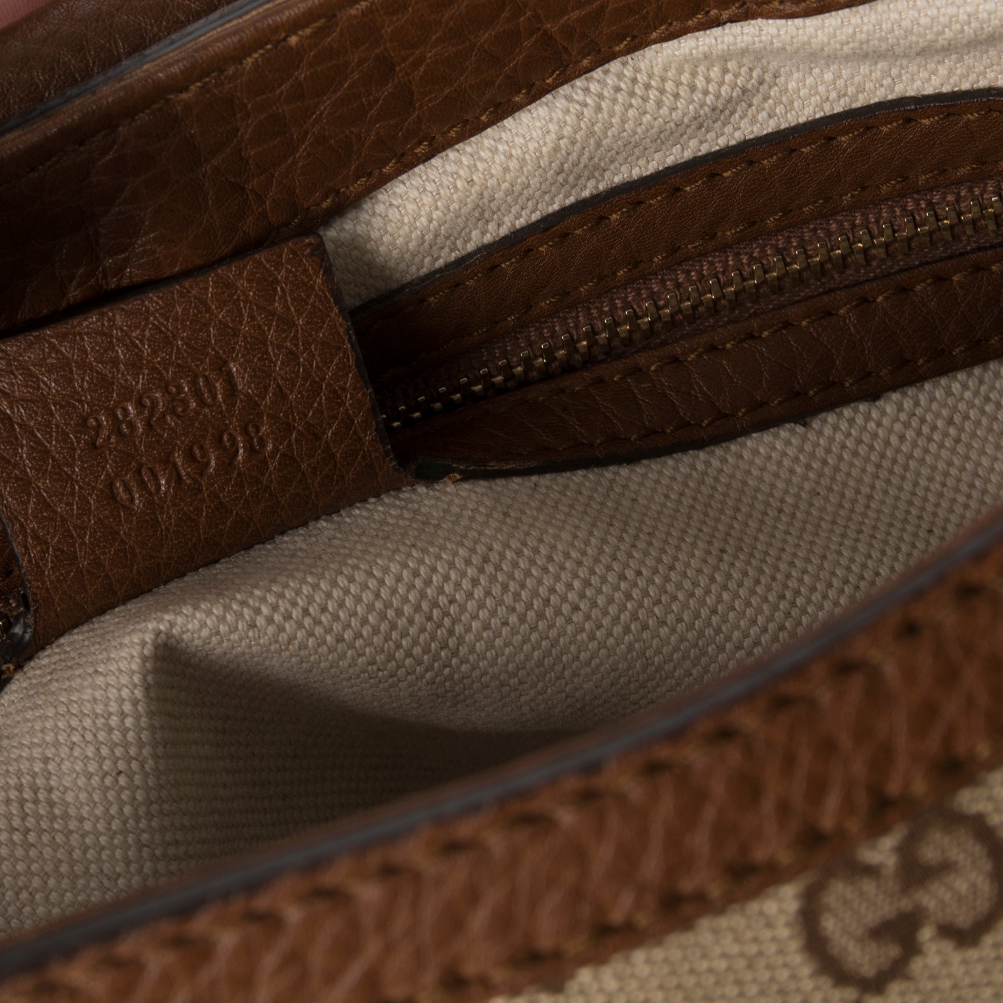 Gucci Medium GG Canvas Bella Shoulder Bag