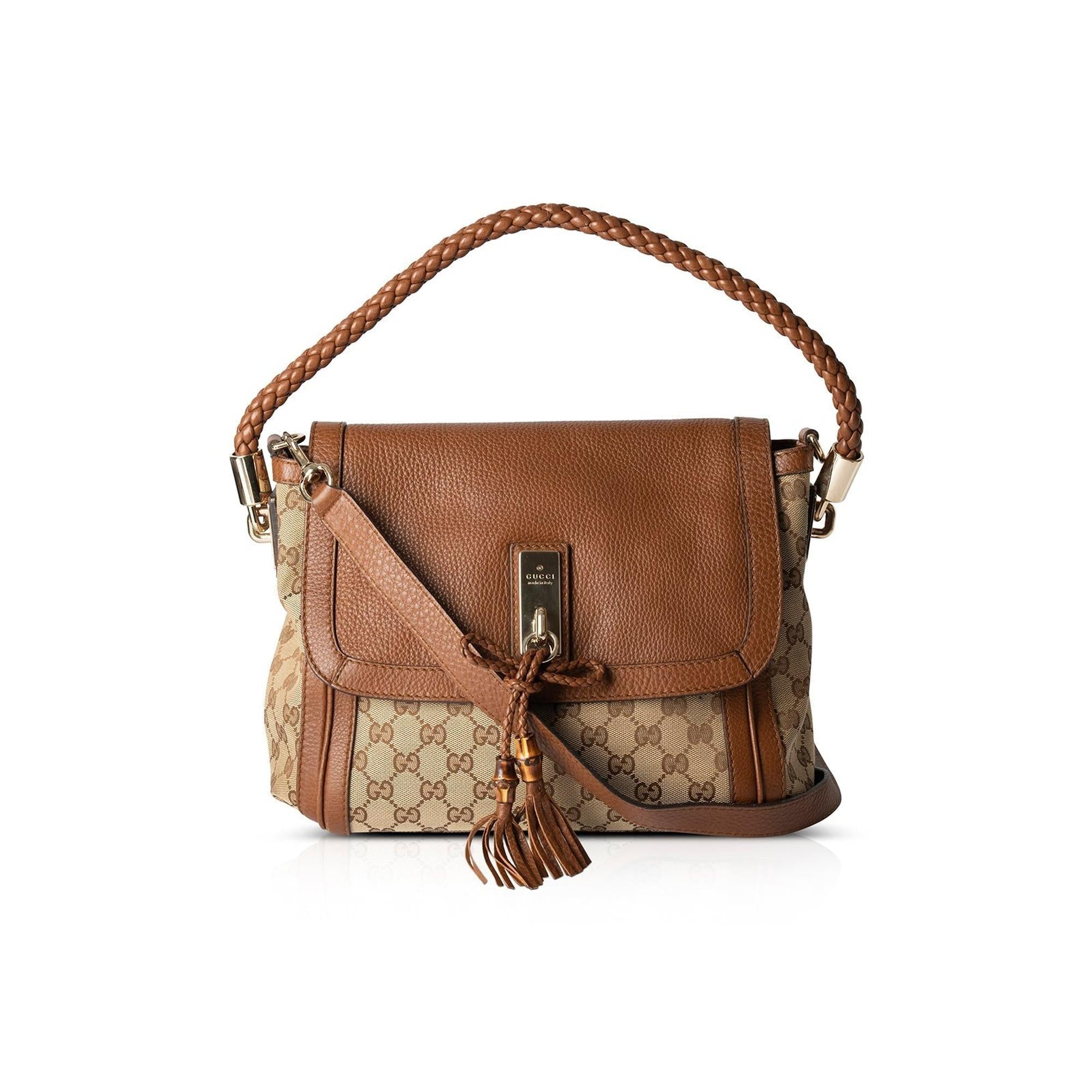 Gucci Medium GG Canvas Bella Shoulder Bag