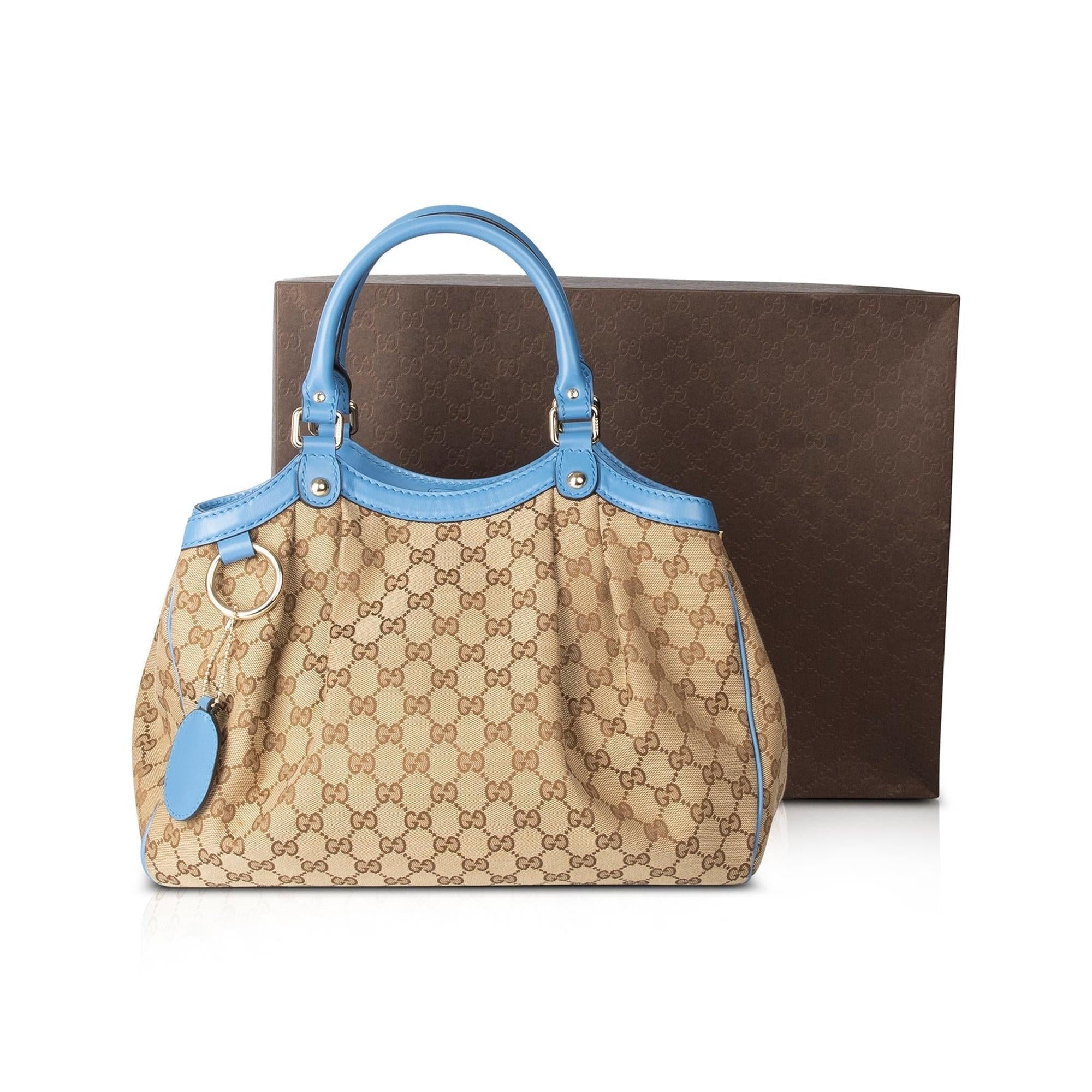Gucci Medium GG Canvas Sukey Tote w/ Box