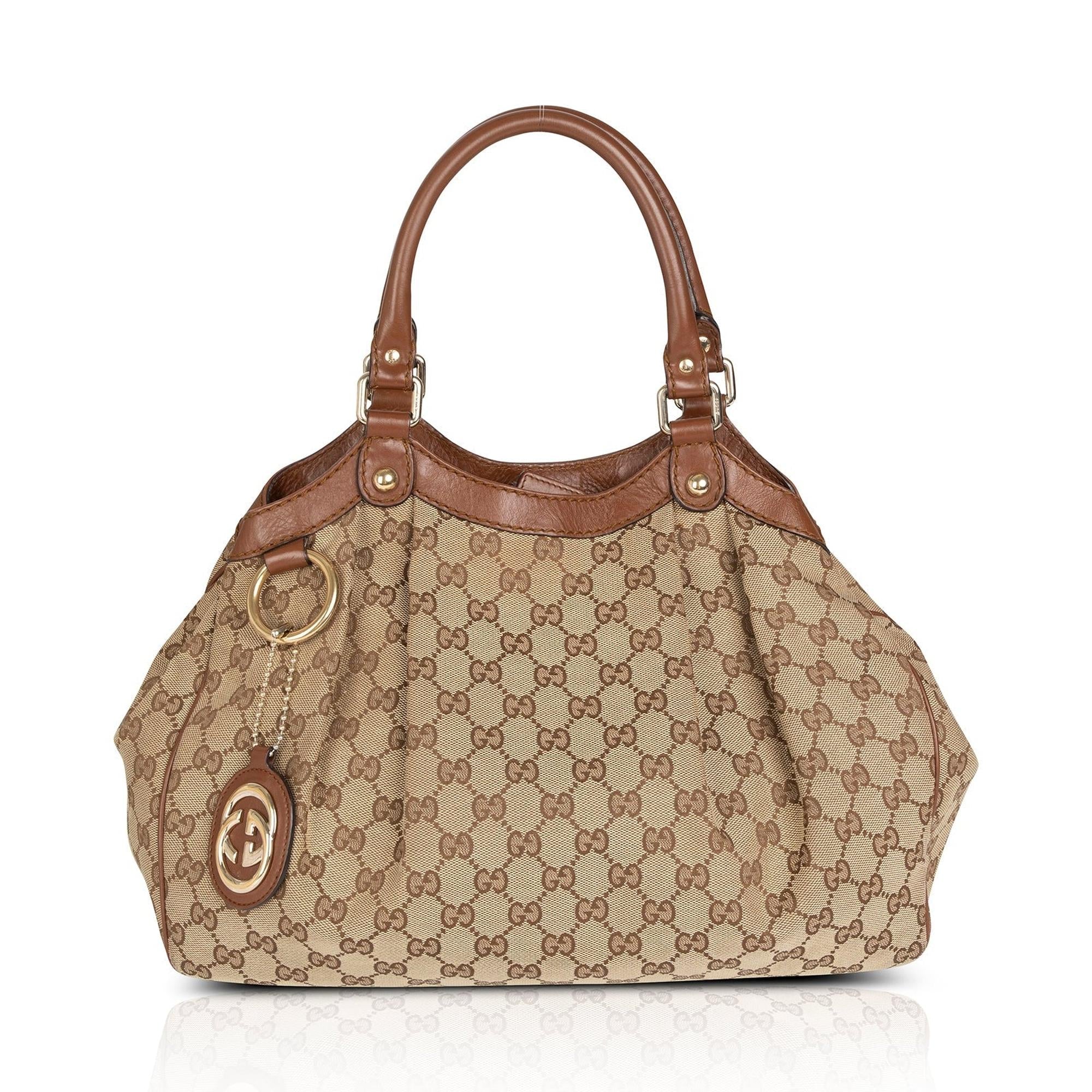 Gucci Medium GG Canvas Sukey Tote