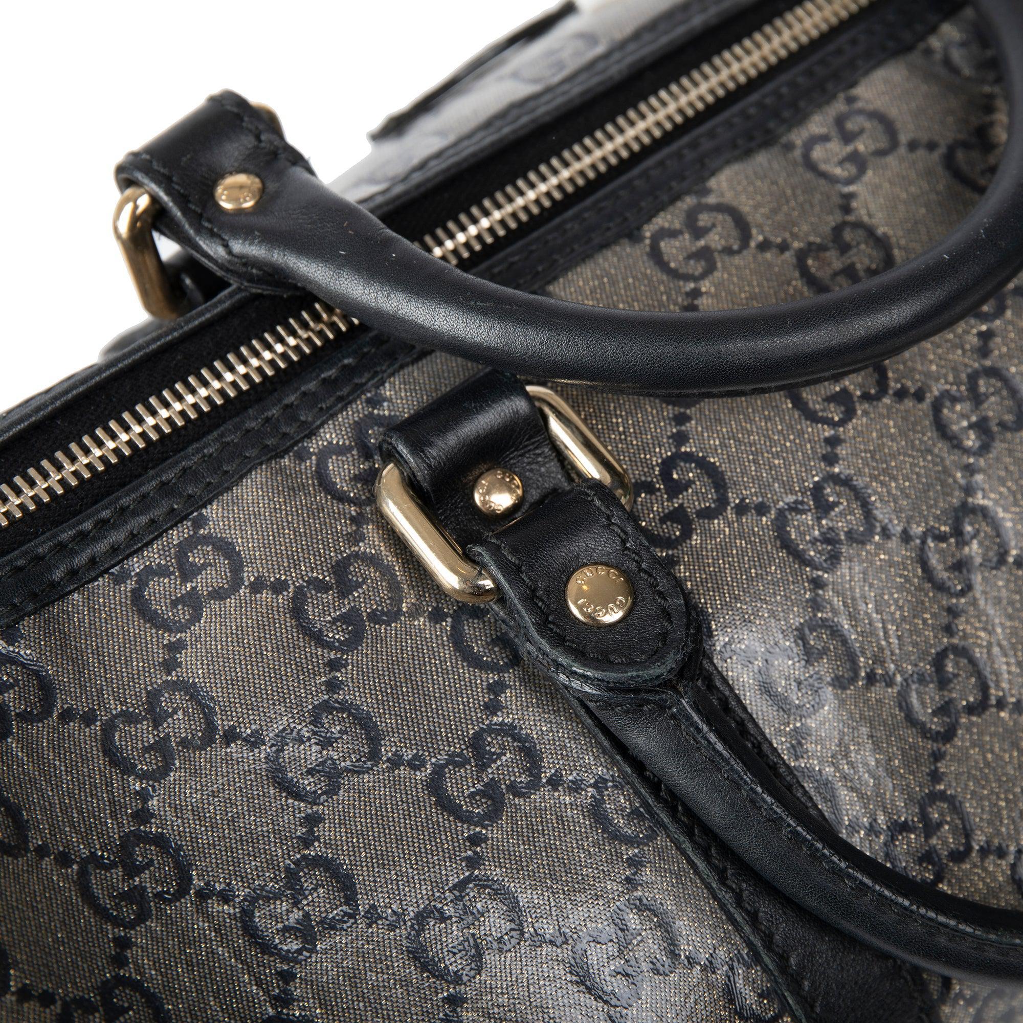 Gucci Medium GG Crystal Joy Boston Bag w/ Strap