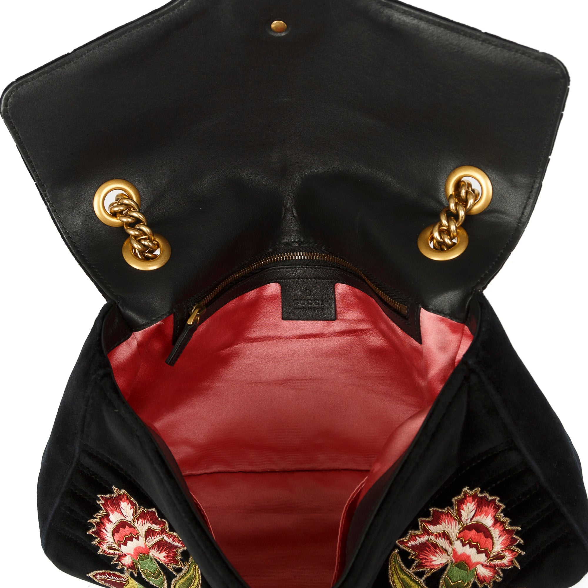 Gucci Medium GG Marmont Matelasse Velvet Loved Shoulder Bag